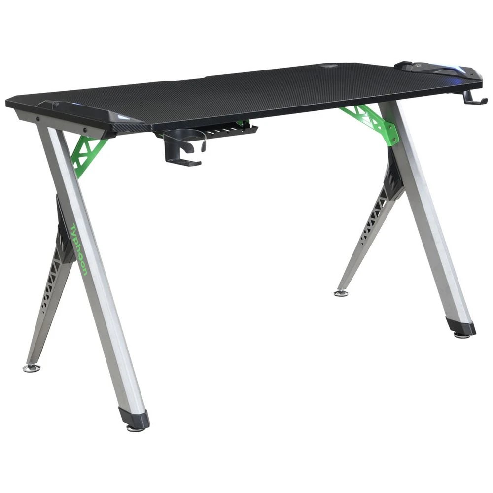 1 Typhoon Viper Gaming Desk 1200mm Grey Desks, Tables and Workstations, 1 of 10