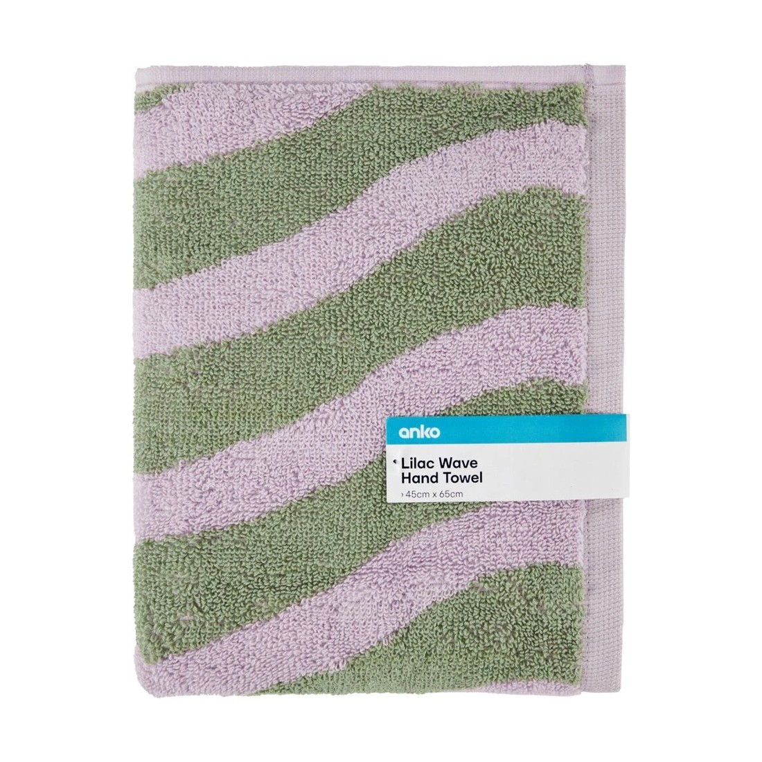 5 Lilac Wave Cotton Hand Towel, 5 of 6