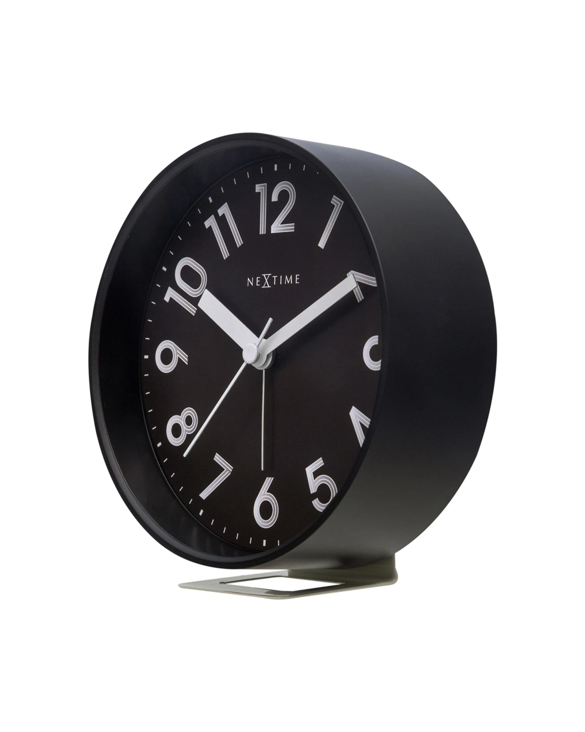 3 NEXTIME Reflect Alarm Clock Silent Movement Night Light Detachable Stand - Black, 3 of 7