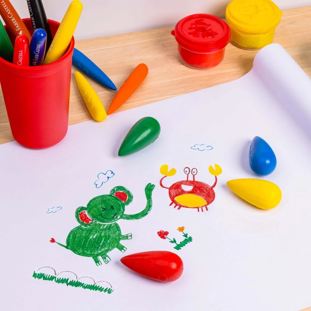 5 Faber-Castell Little Creatives Easy Grasp Bulb Crayons, 5 of 8