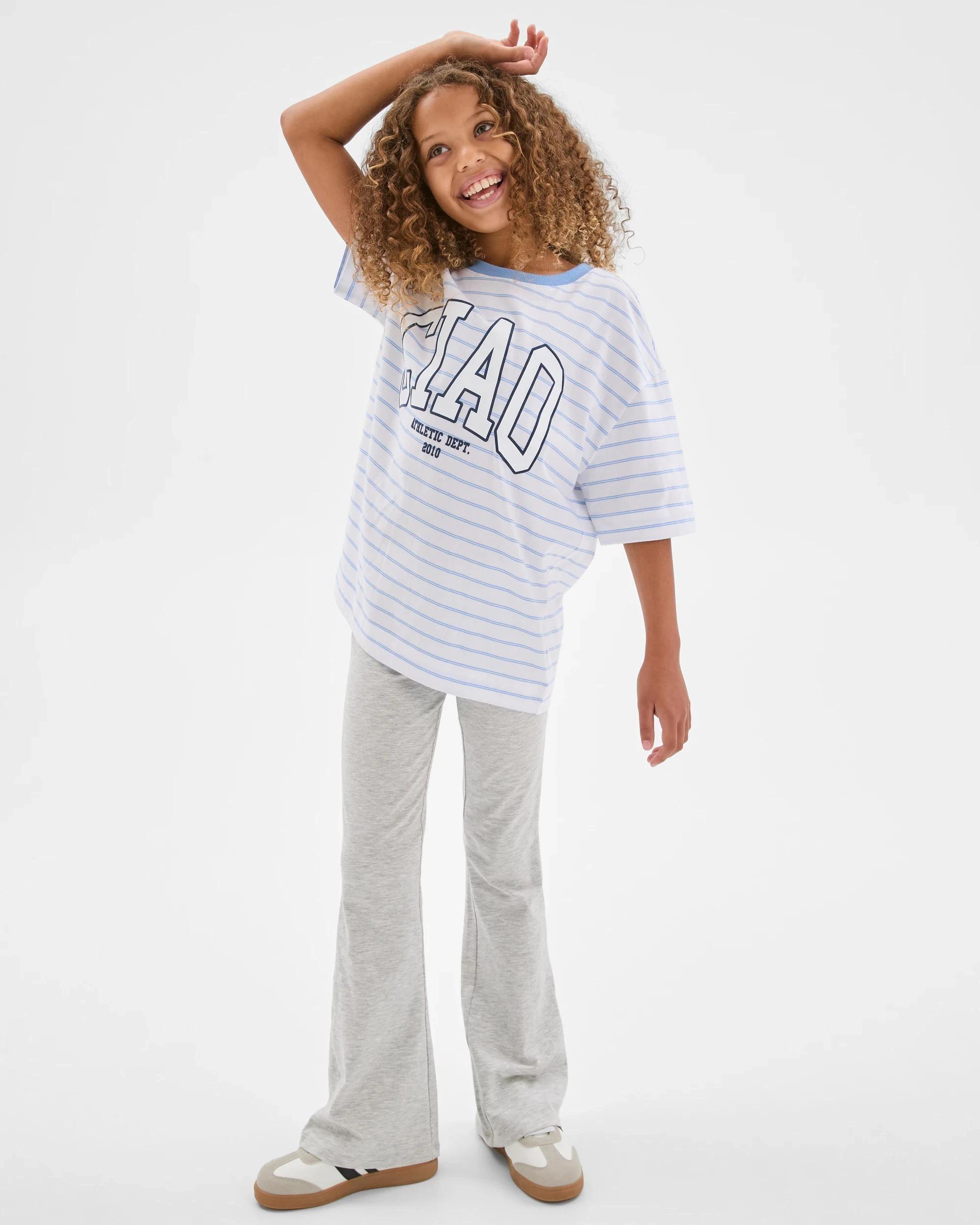 2 Target Folded Waist Flare Pants GREY MARLE, 2 of 6