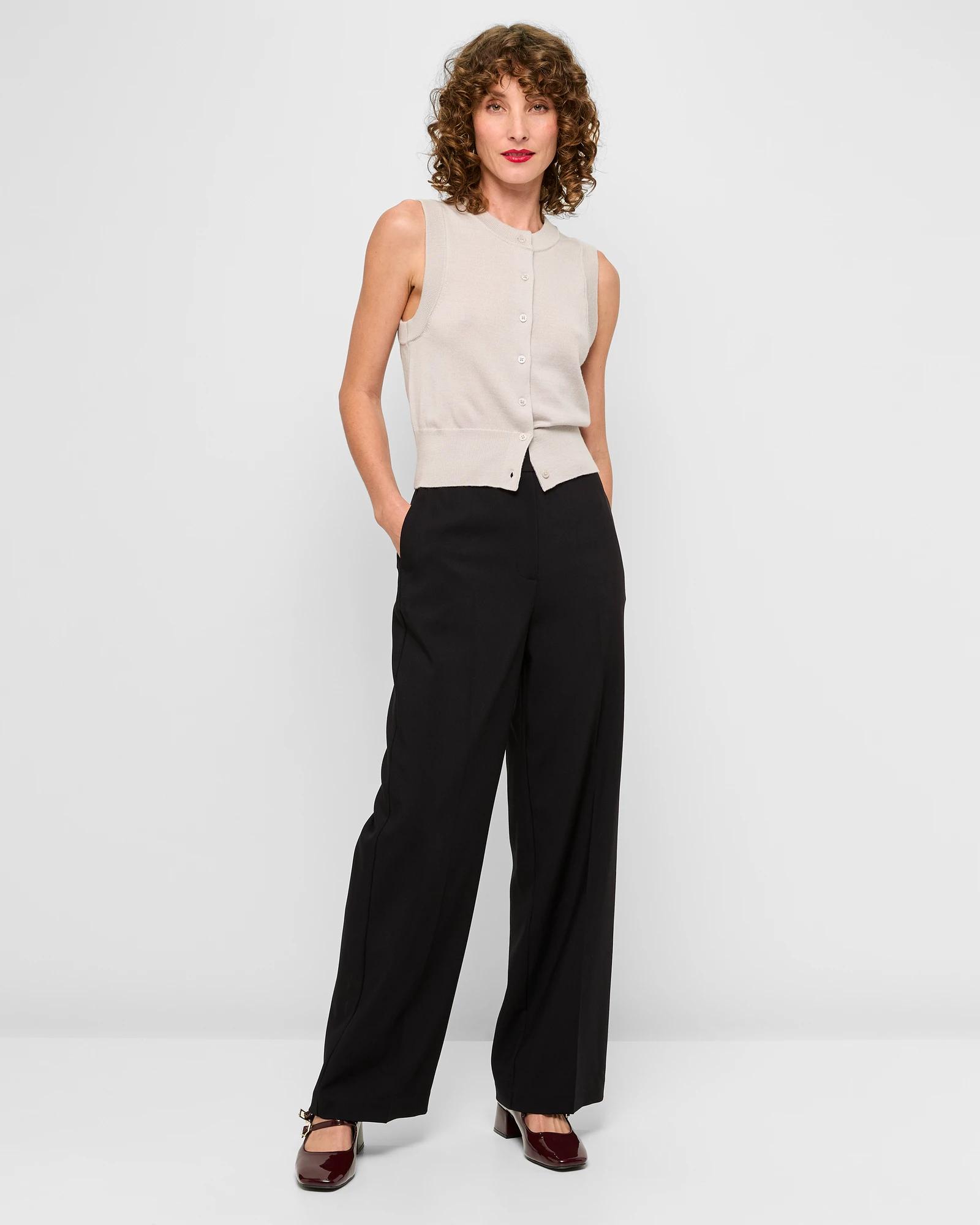 1 Tailored Wide Leg Pants - Preview BLACK, 1 of 5