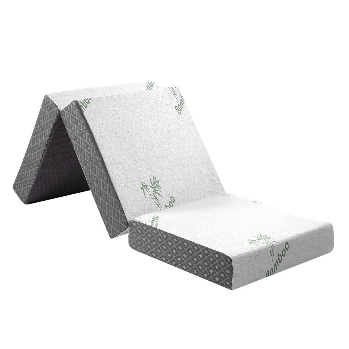 1 LUXDREAM Folding Mattress Single Trifold Memory Foam 190.5x63.5x15cm, 1 of 1