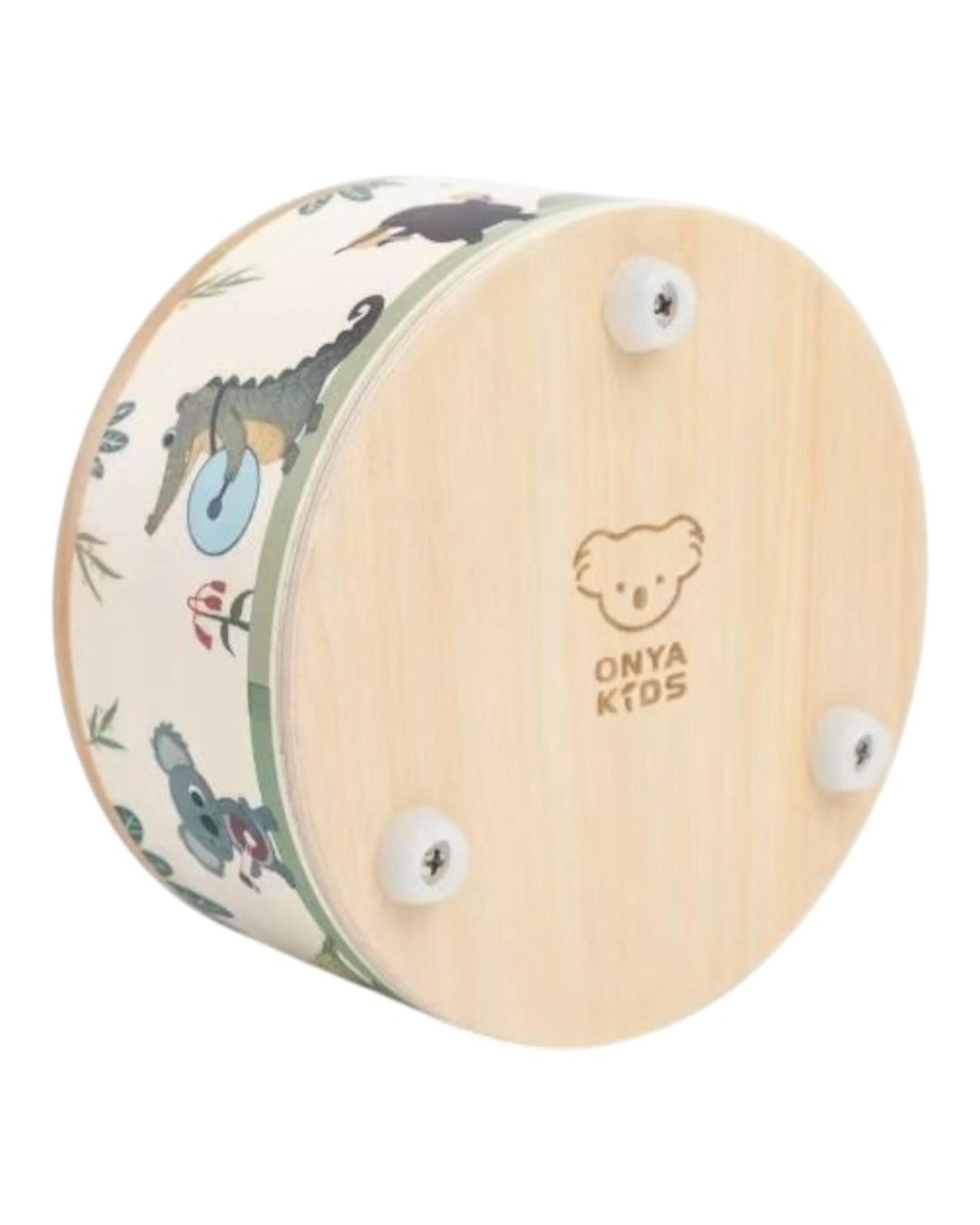 3 Onya Kids Outback Beats Wooden Drum with Australian Animals, 3 of 9