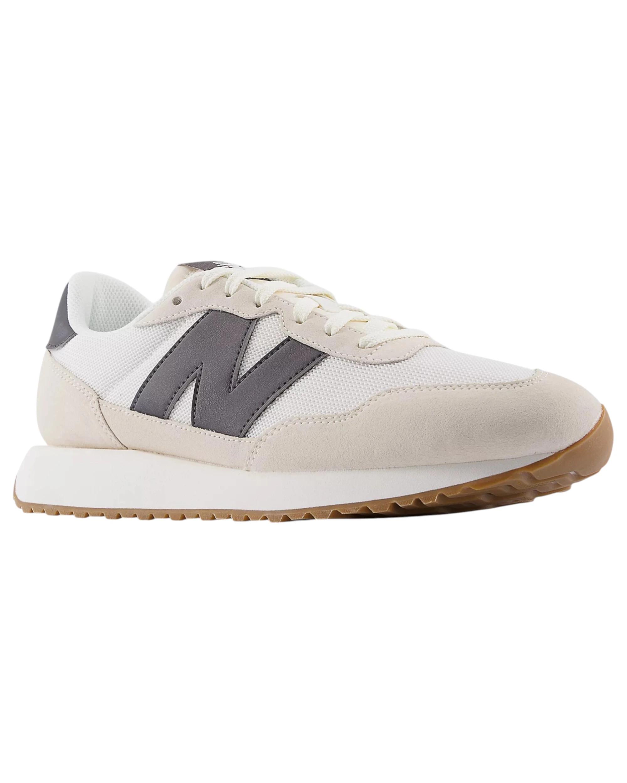 2 New Balance Mens 237 Athletic Shoes WHITE/BLACK, 2 of 5