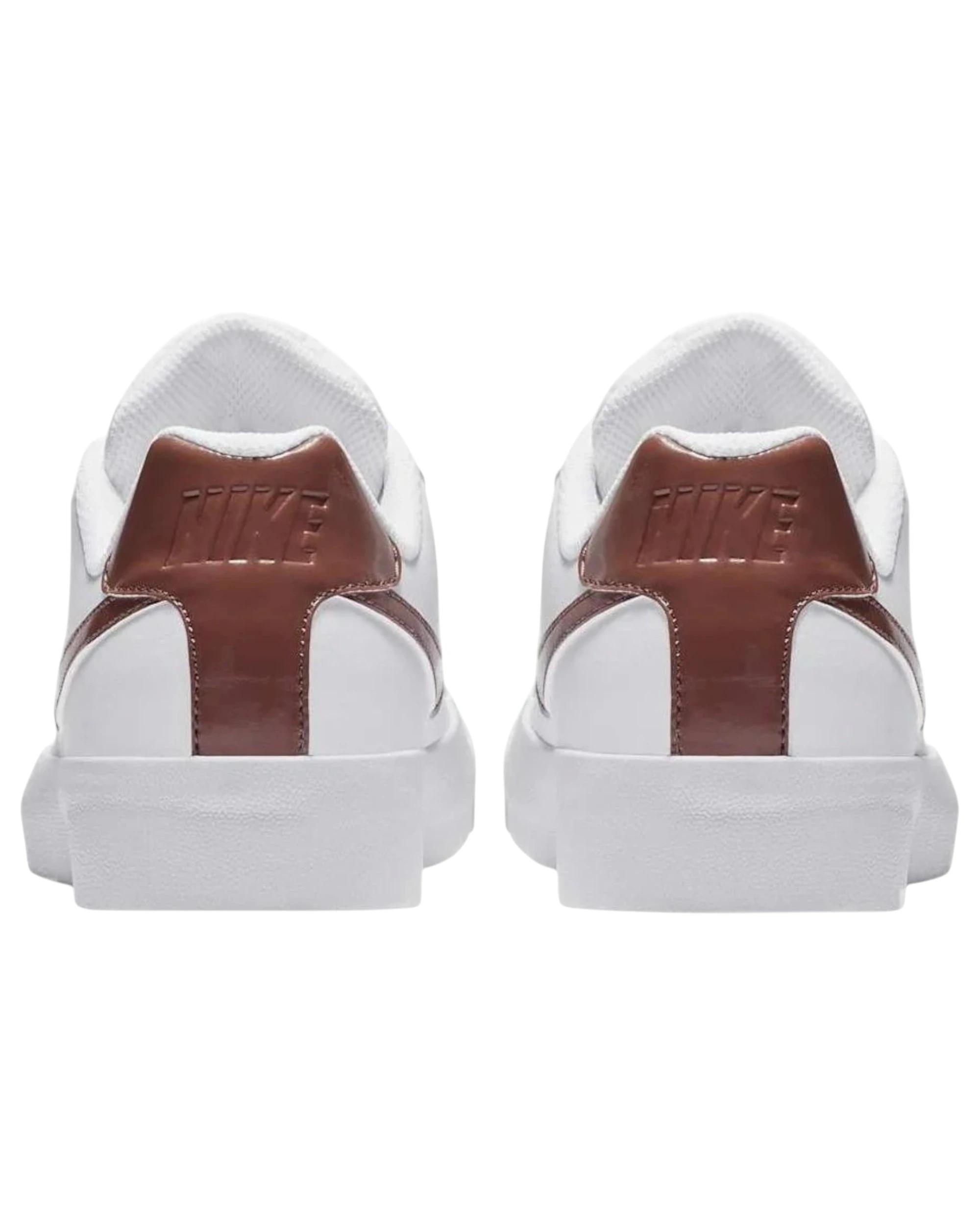 4 Nike Womens Court Royale AC Athletic Shoes WHITE/MAUVE, 4 of 6