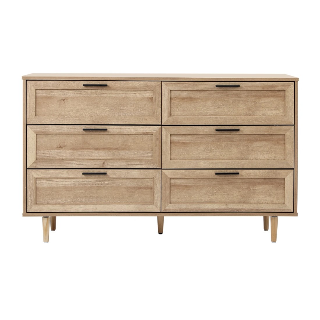 7 Oikiture 6 Chest Of Drawers Dresser Chest Storage Cabinet Lowboy
 - Natural, 7 of 10