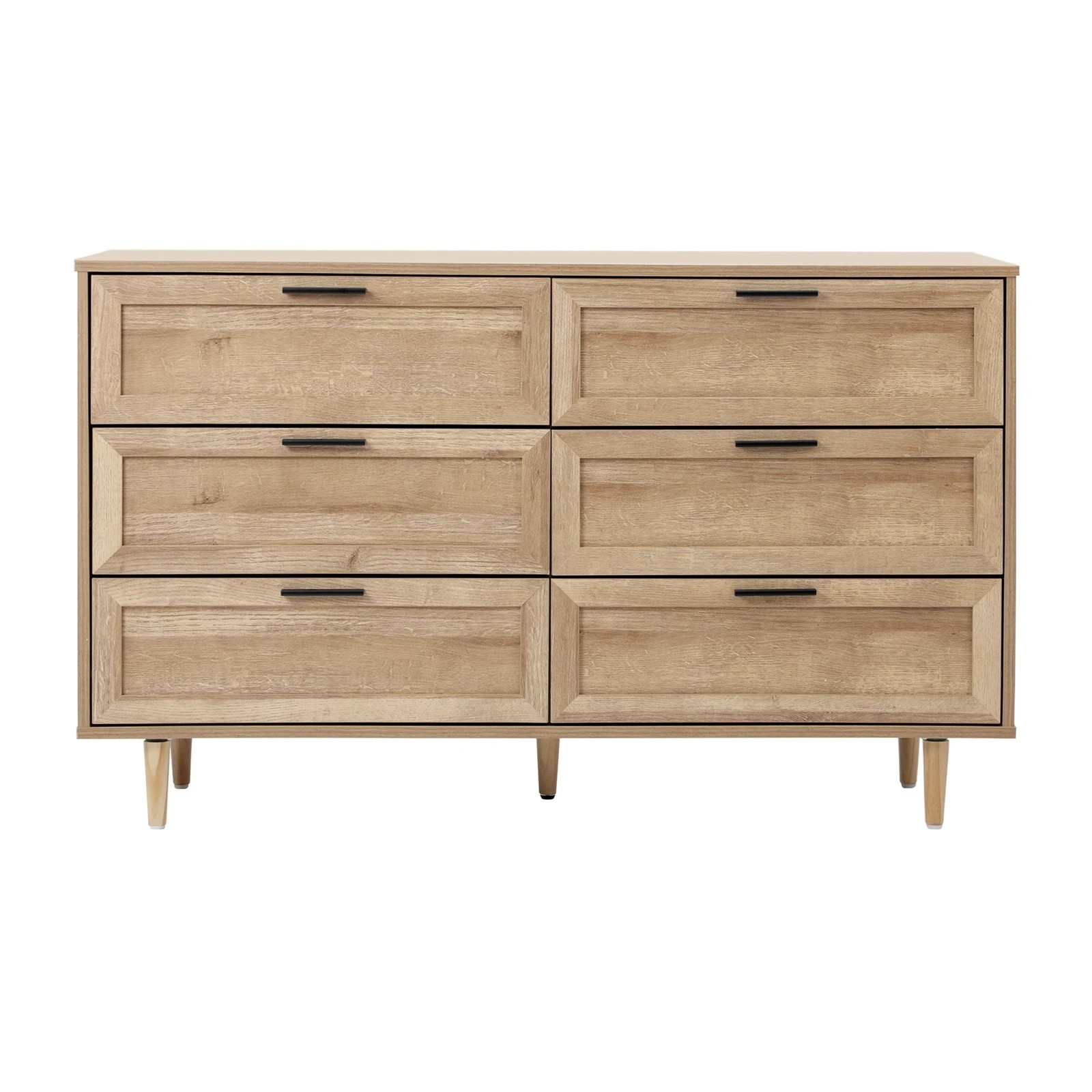 7 Oikiture 6 Chest Of Drawers Dresser Chest Storage Cabinet Lowboy
 - Natural, 7 of 10