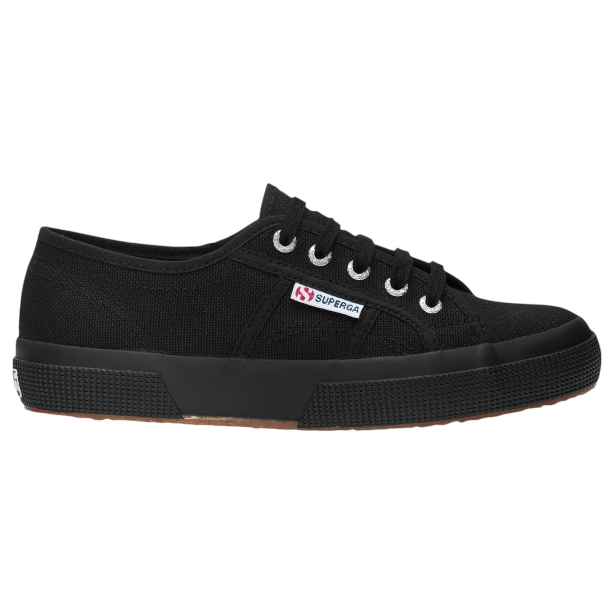 1 Superga Unisex 2750 Cotu Classic Full Black Casual Shoes BLACK, 1 of 5