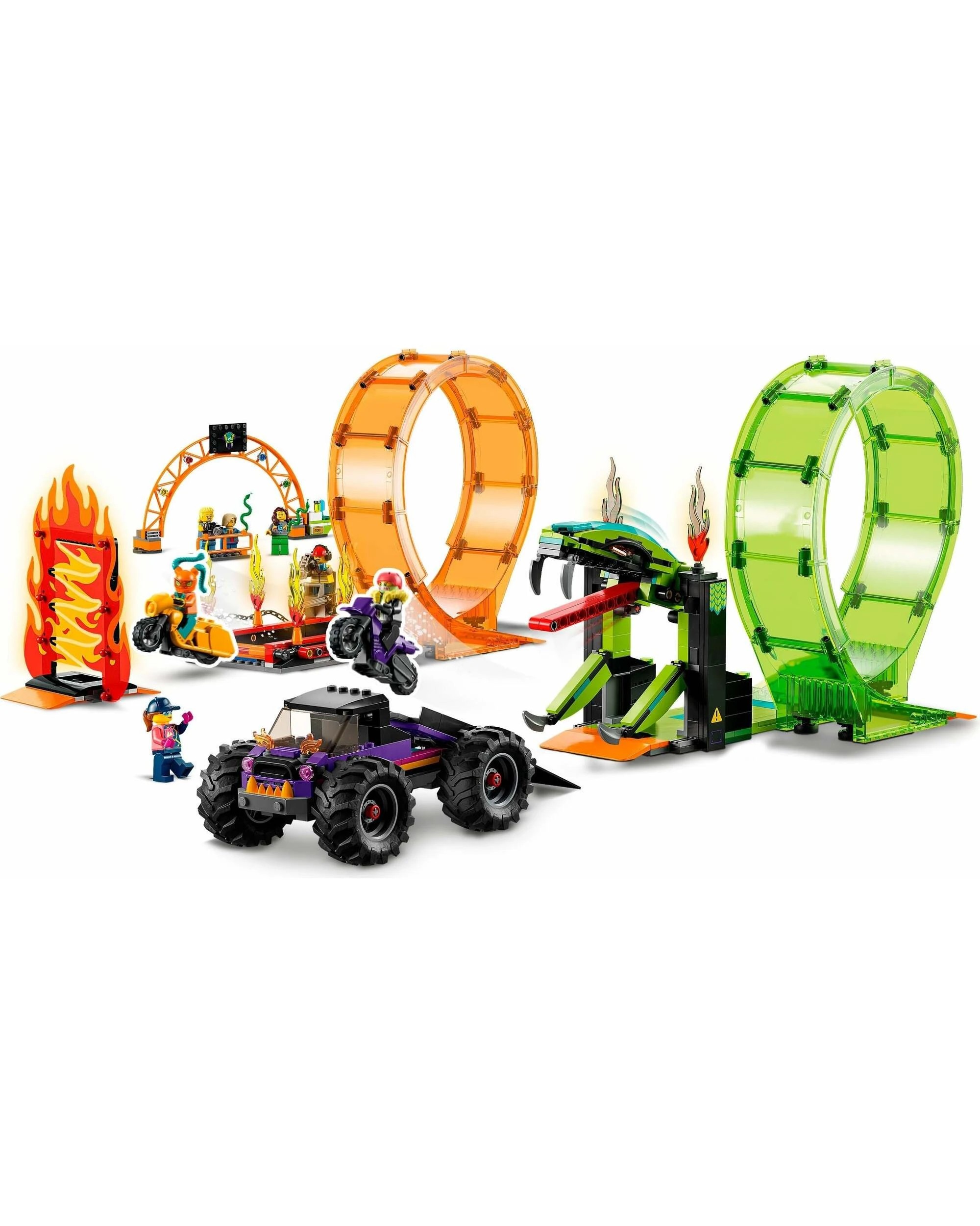 2 LEGO CITY STUNTZ Double Loop Stunt Arena Monster Truck Set (60339), 2 of 3