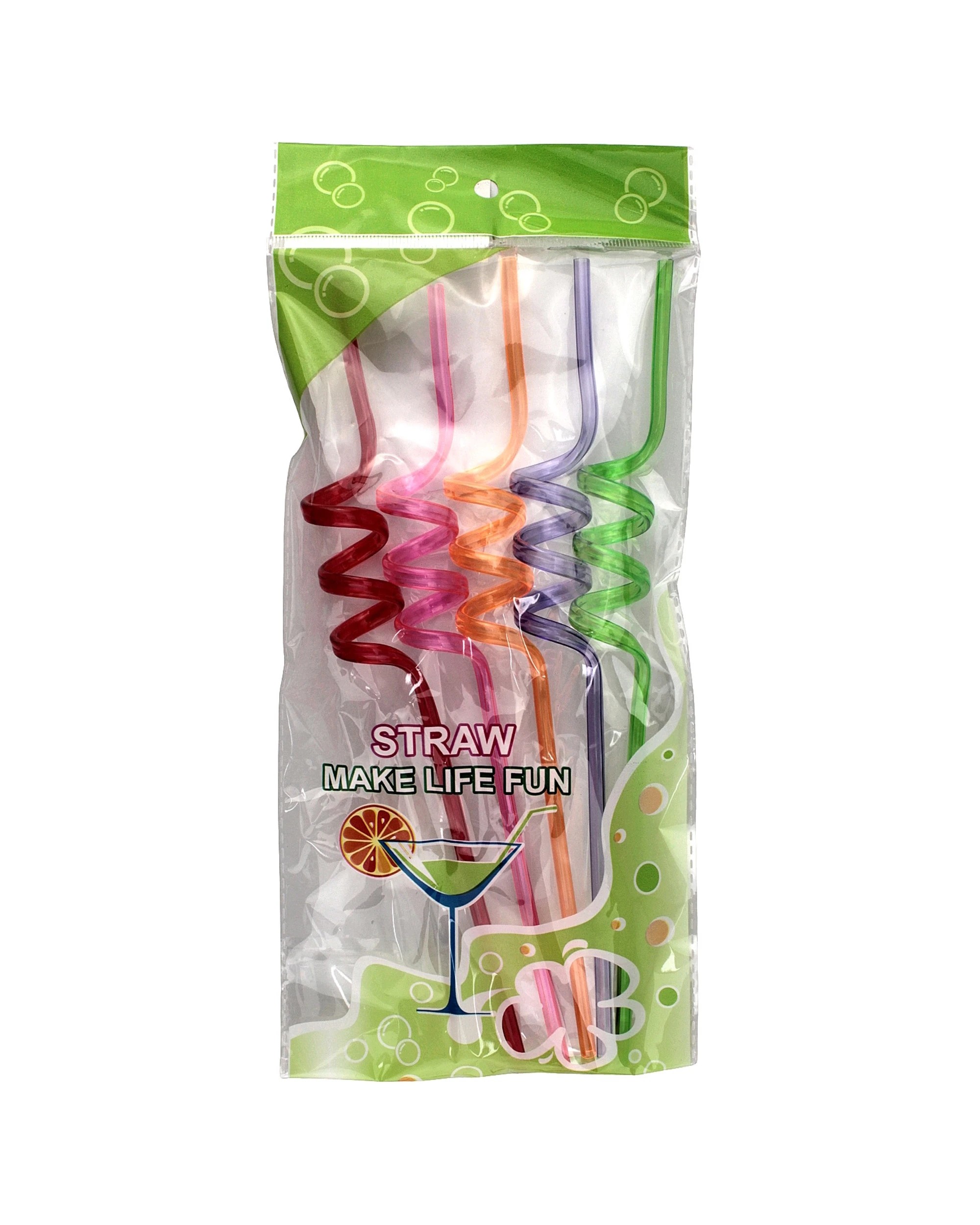 2 Partyrama Neon Swirly Straws Pack of 5 - Multi, 2 of 3
