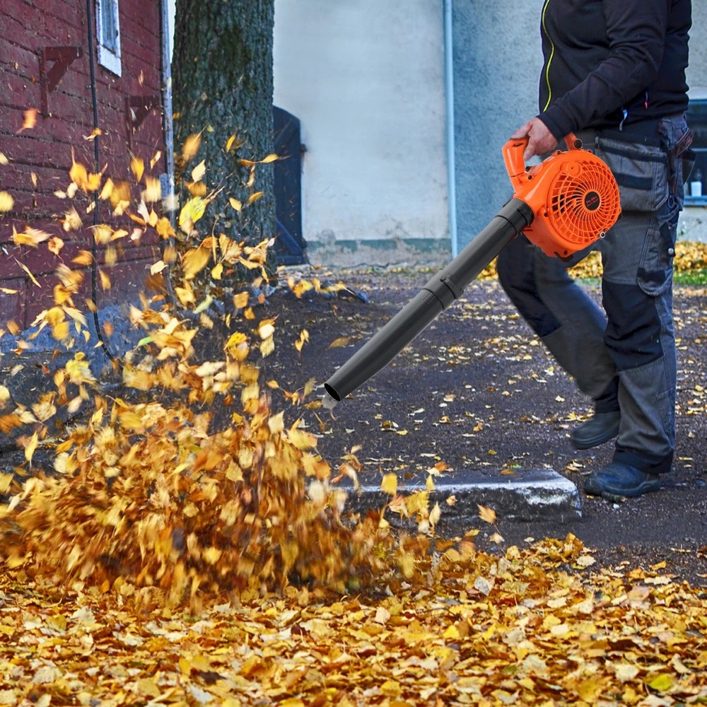 2 Giantz Petrol Leaf Blower Garden Vacuum Handheld Commercial Outdoor Tool 25.4CC - Orange, 2 of 2