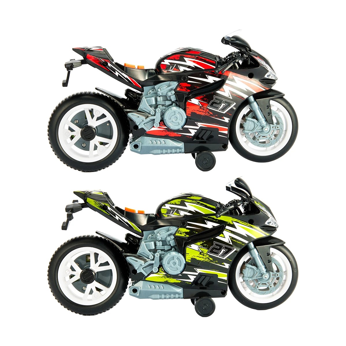 4 Extreme Racer Motorbike Wheelies - Assorted, 4 of 8