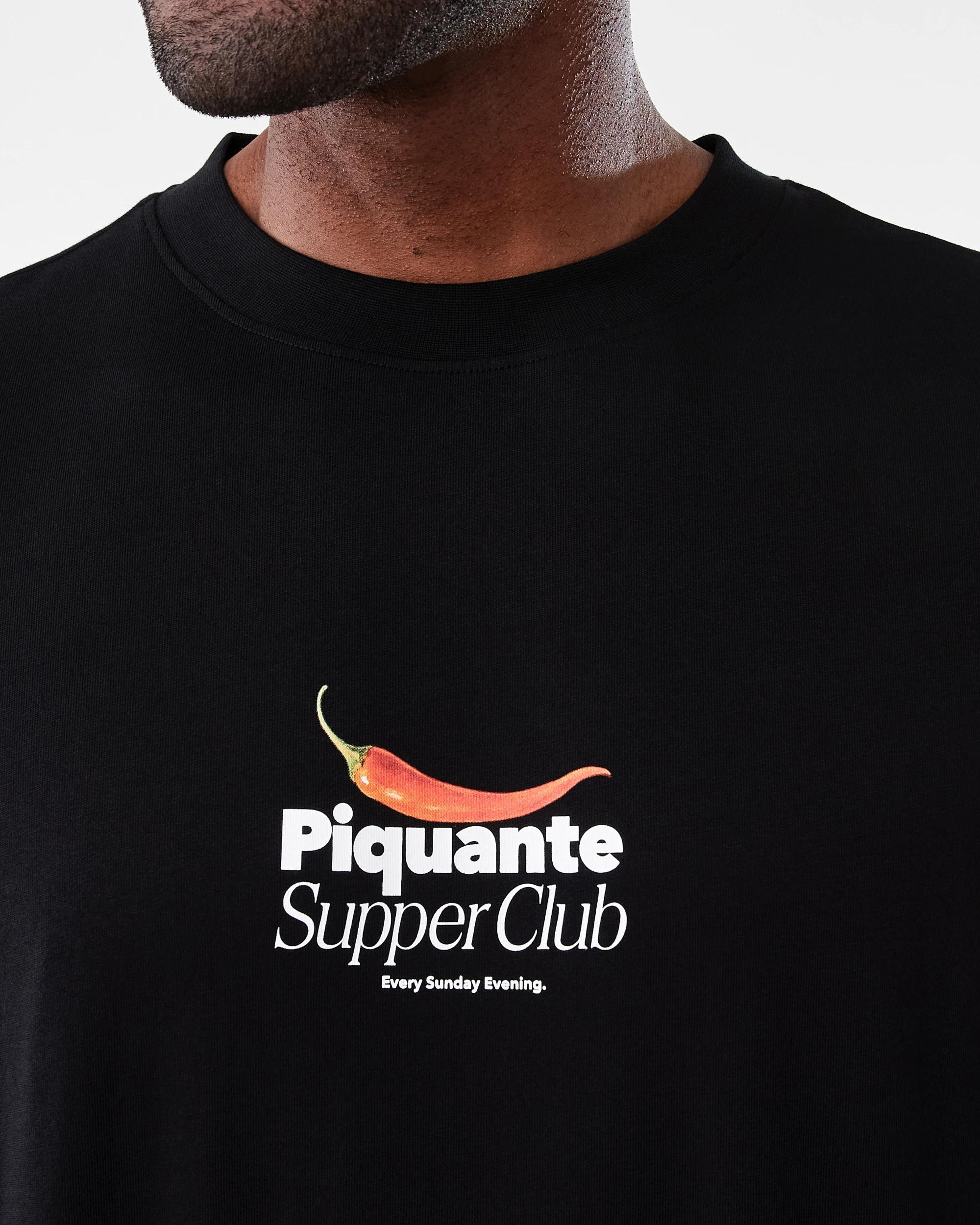 5 Oversized Print T-shirt Blk Piqnte, 5 of 7