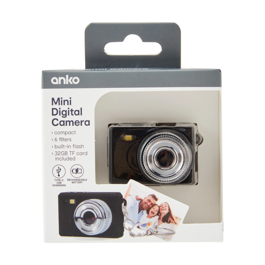 5 Mini Digital Camera - Black, 5 of 6