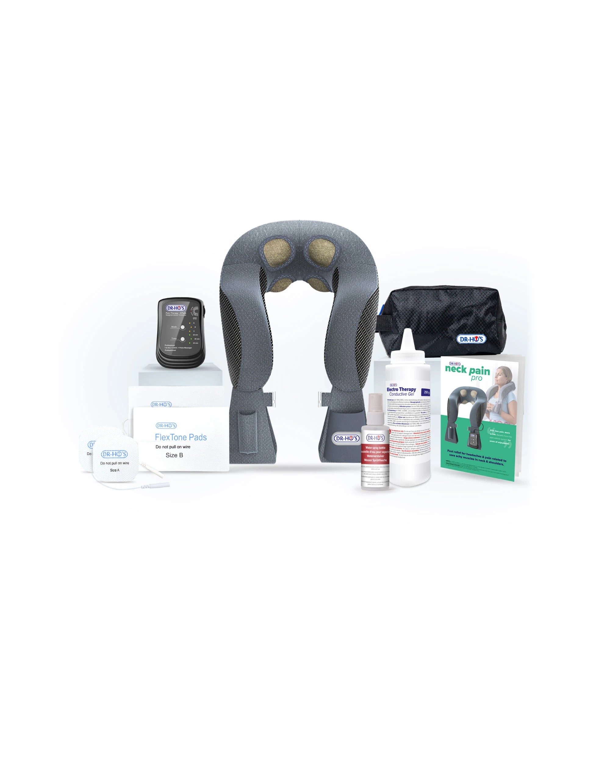 1 Dr Ho's Neck Pain Pro TENS + EMS Massage Device For Neck and Shoulders, 1 of 7