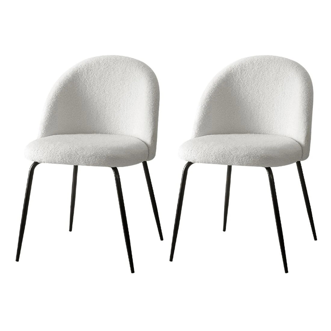 1 Artiss Dining Chairs Set of 2 - White, 1 of 4