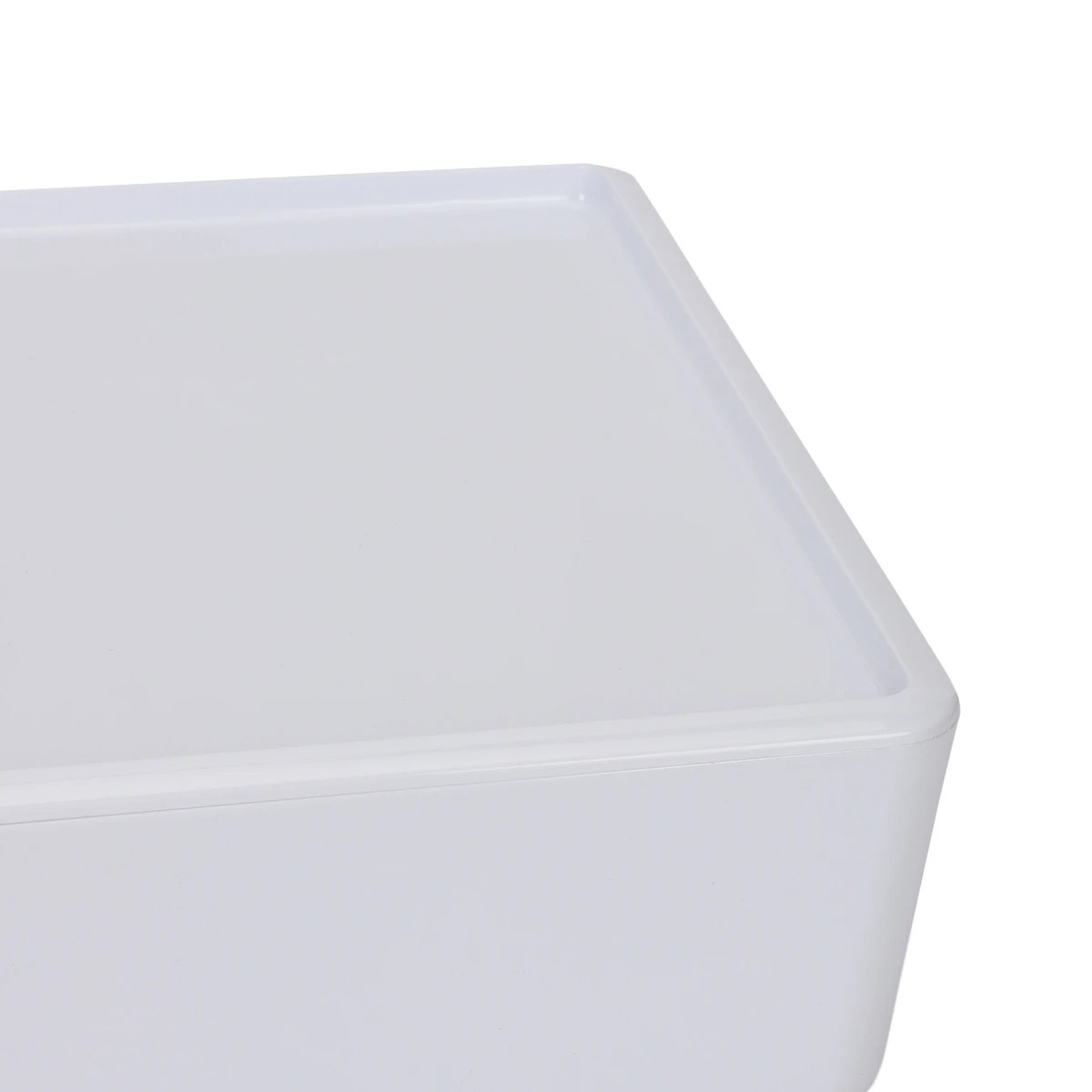 5 6L Smooth and Shiny Plastic Tub - White, 5 of 7