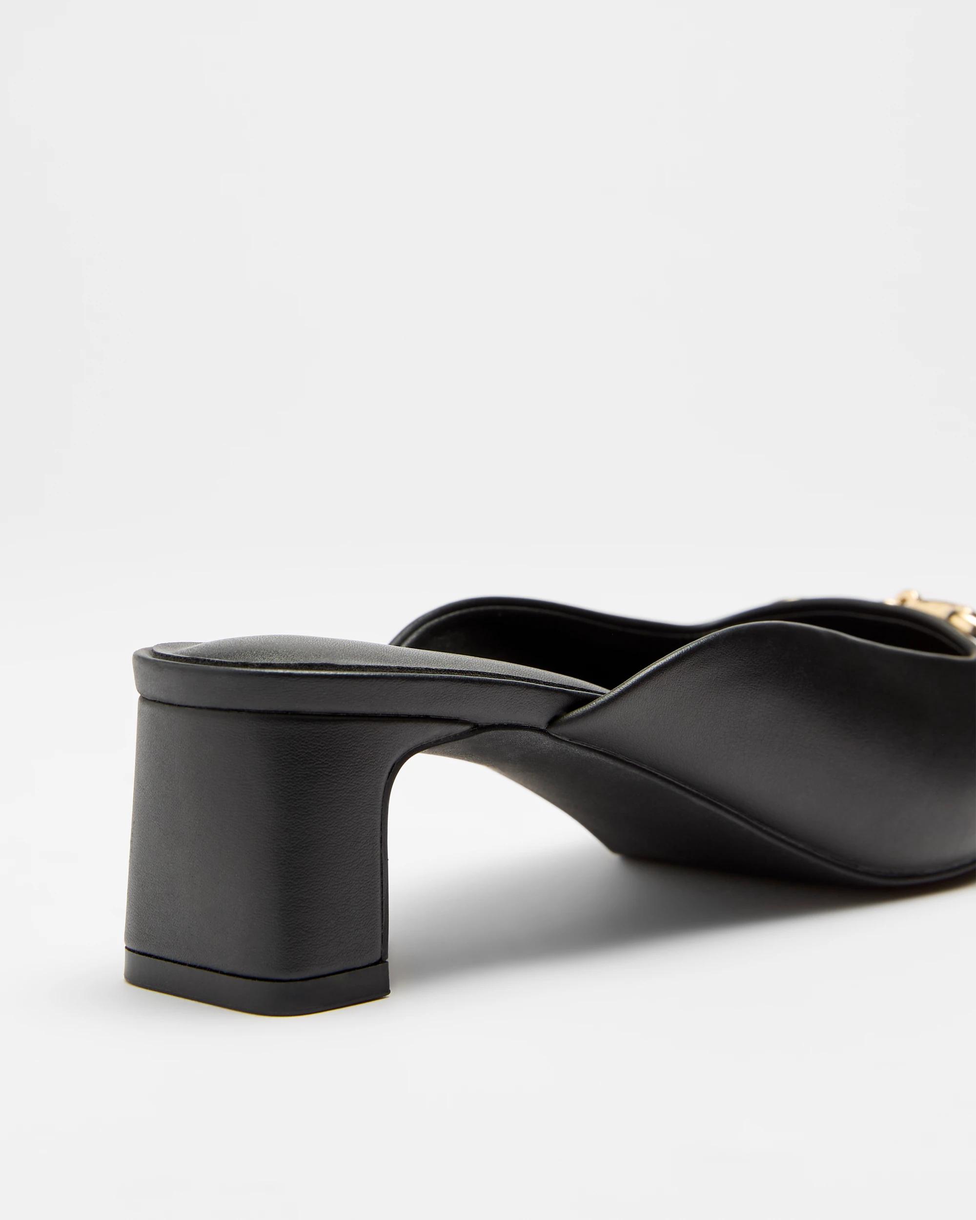 2 Target Womens Metal Trim Mule Heel - Lao BLACK, 2 of 3