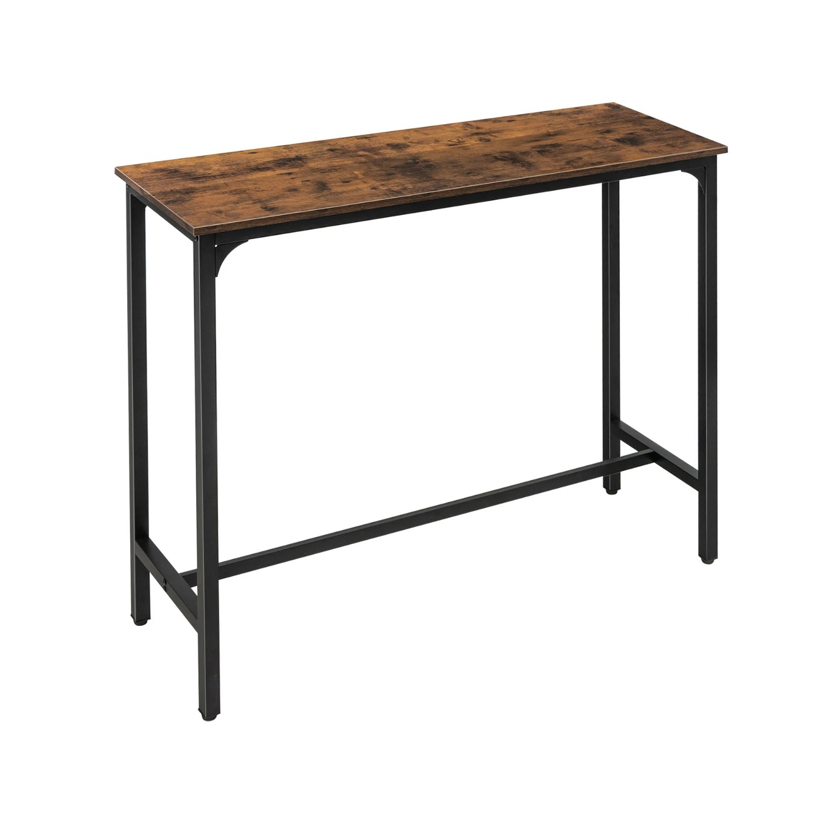 1 Costway 1.2m Long Bar Table w/Footrest Console Table Metal Sofa Side Table, 1 of 1