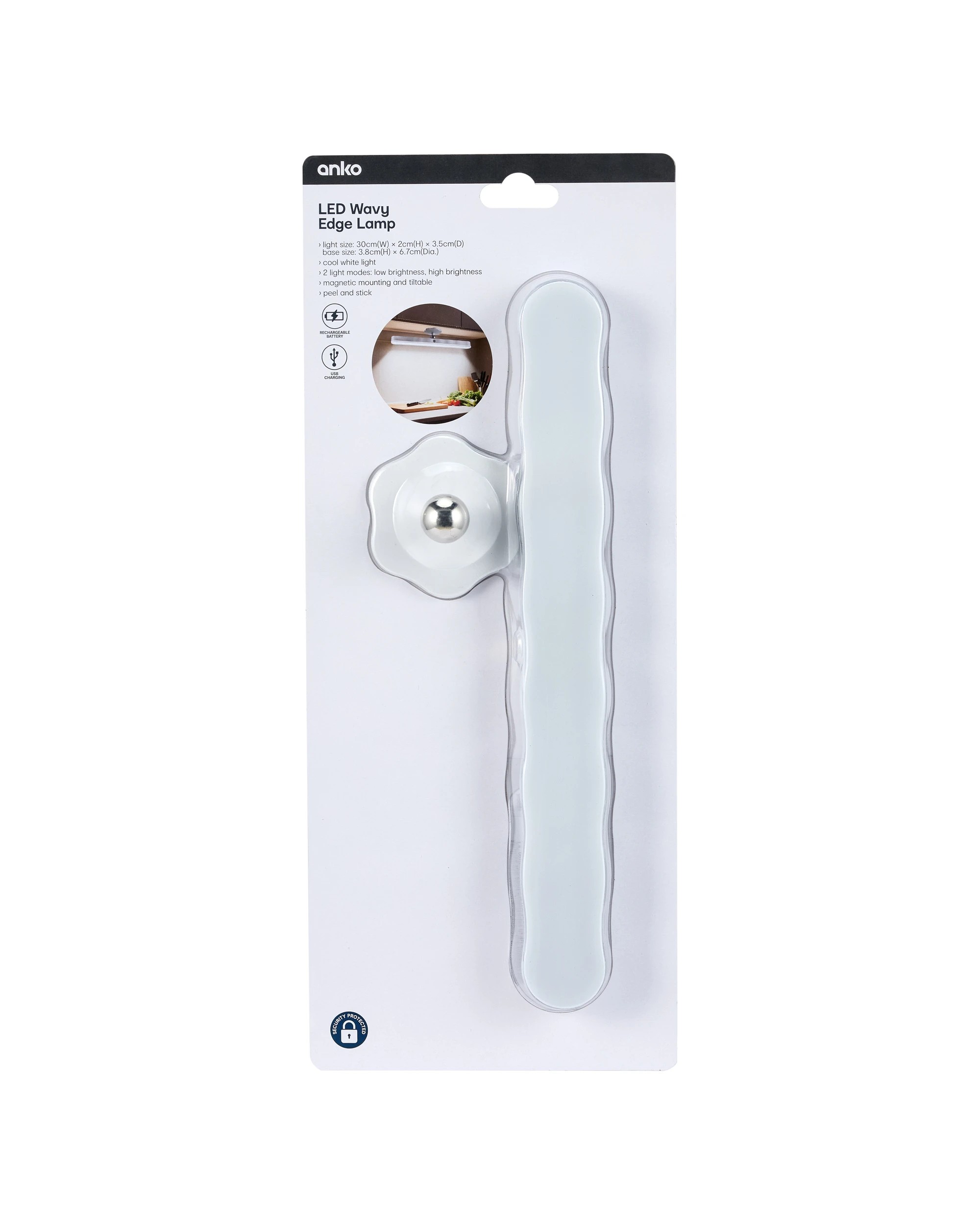 9 LED Wavy Edge Lamp, 9 of 9