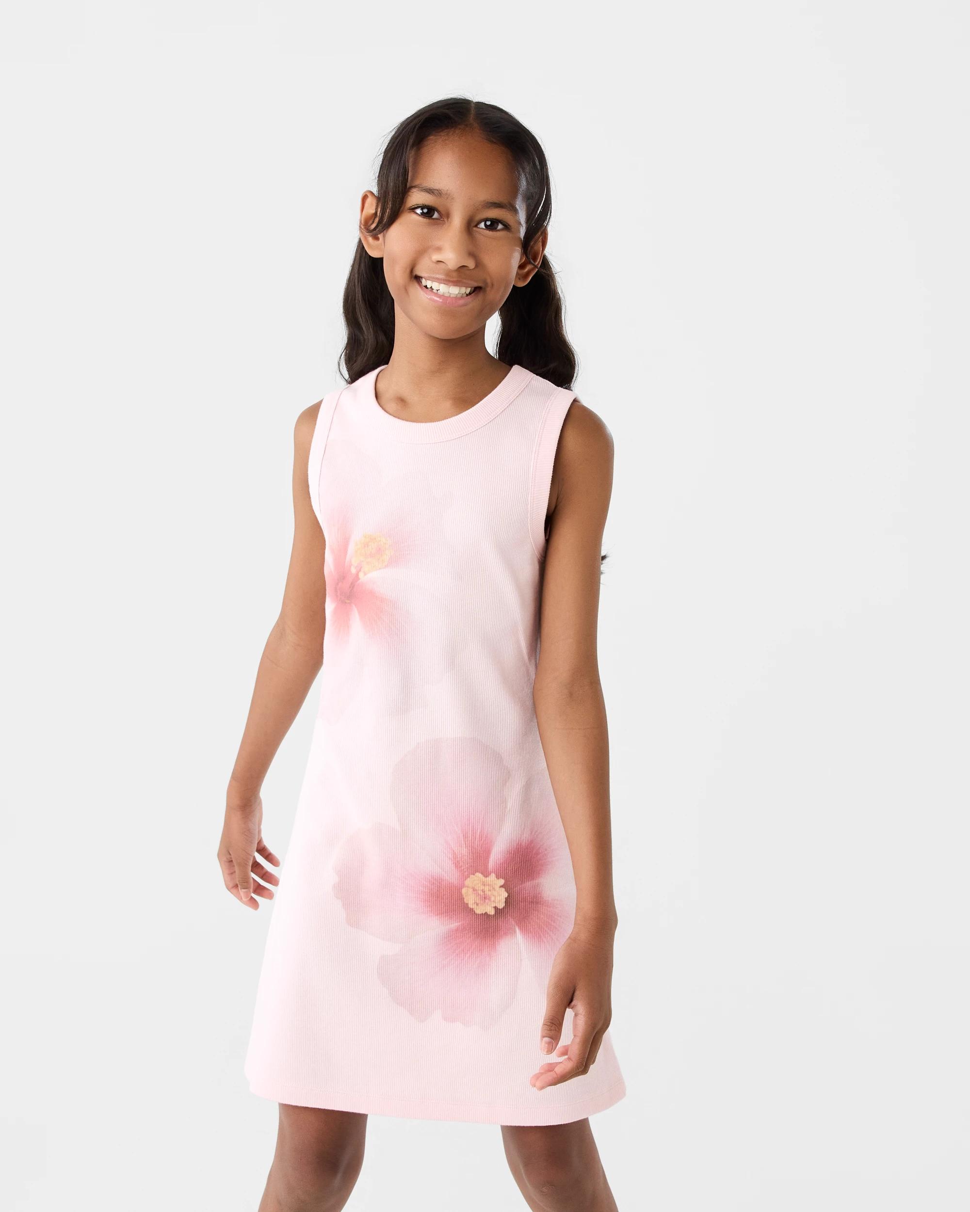 1 Rib Tank Dress Pnk Flower, 1 of 7