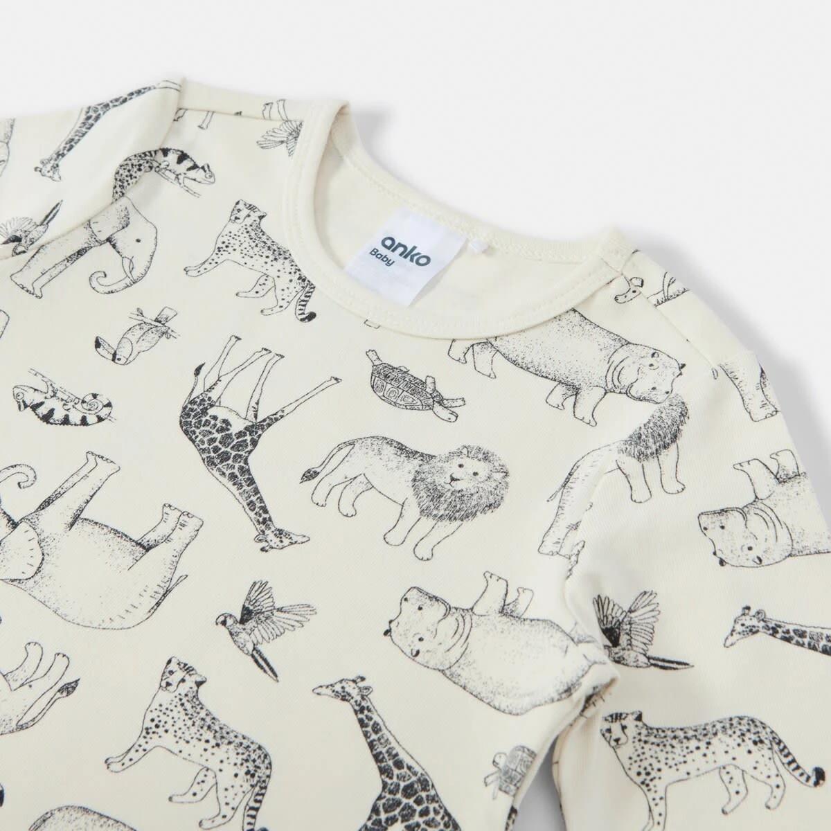 6 3 Pack Bodysuits Bge Safari, 6 of 8