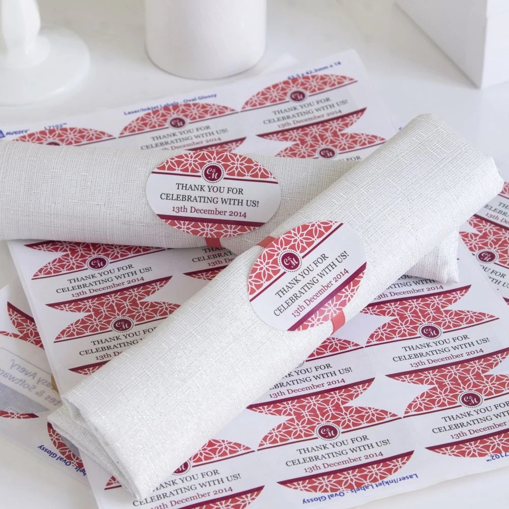 5 Avery 18UP Inkjet Laser Glossy Oval Labels White 10 Sheets, 5 of 5