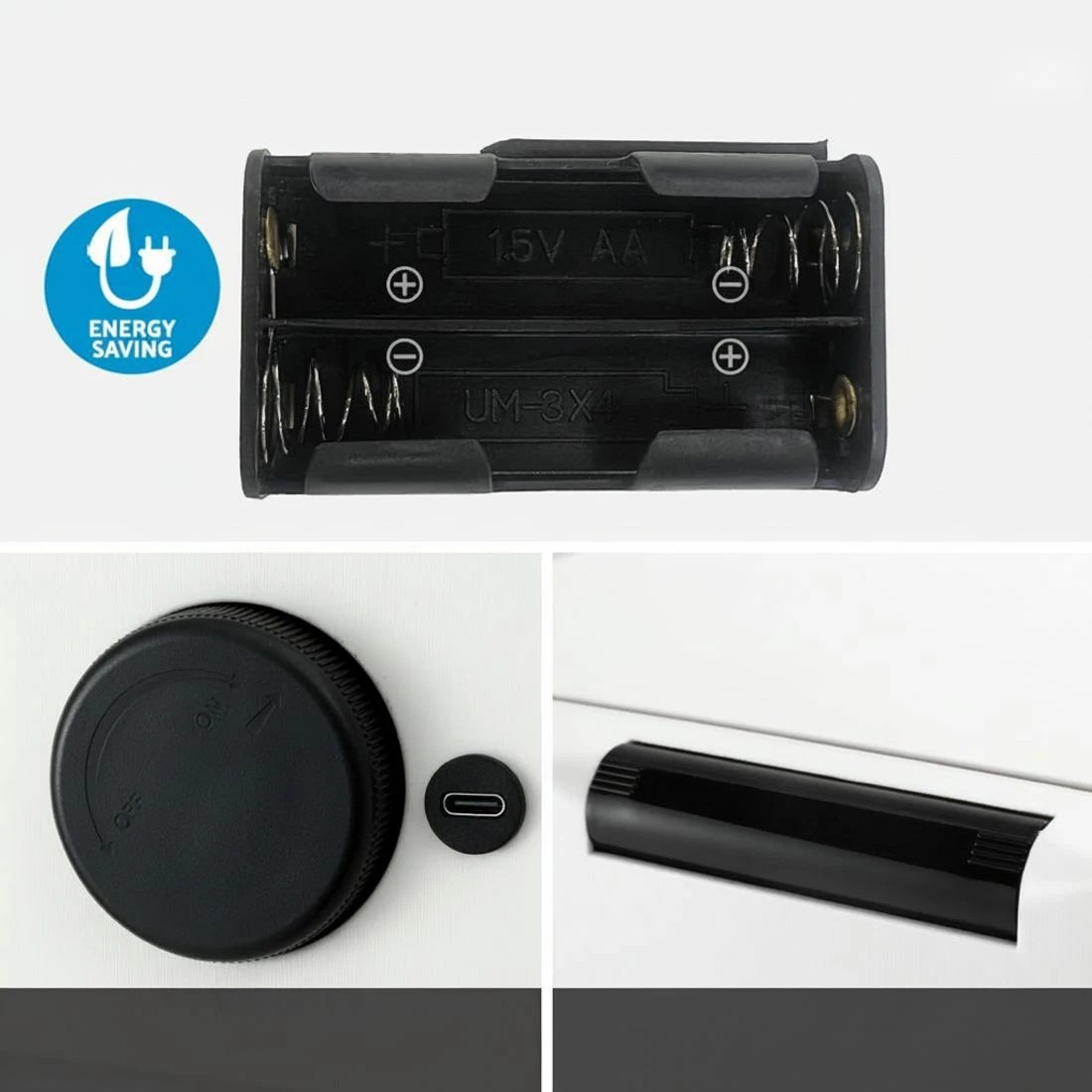 6 Devanti 50L Sensor Bin Motion Rubbish Bins Kitchen Automatic Trash Can - White, 6 of 6