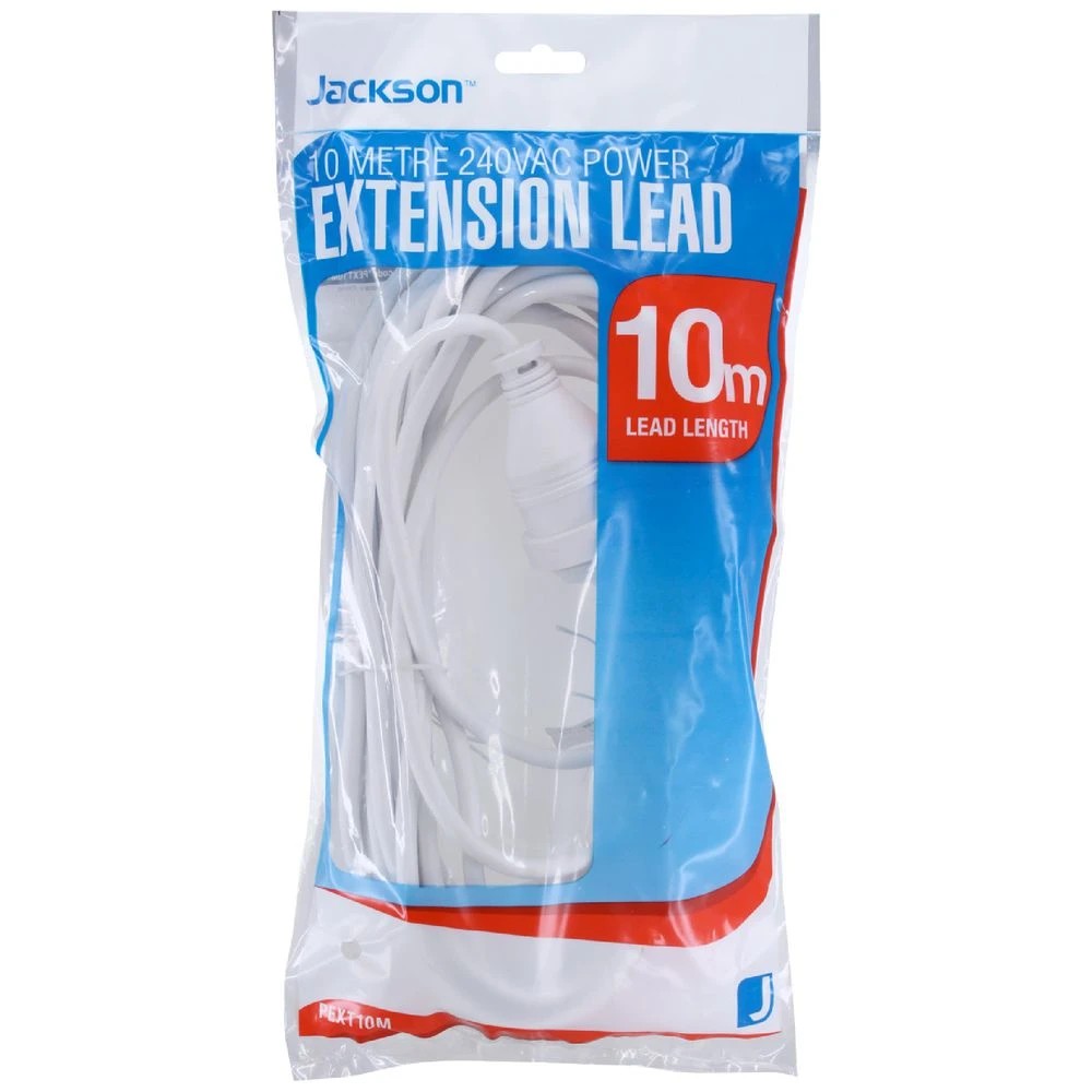 1 Jackson Power Extension Lead 10m White, 1 of 3