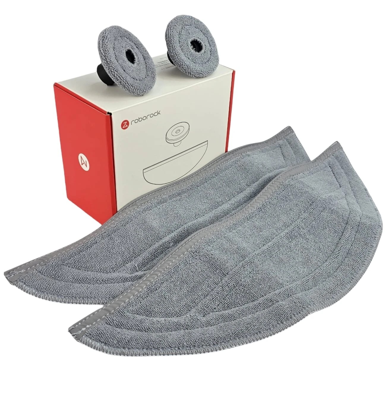 2 Roborock Mop Set For Saros 10 Robot Vacuum - Grey, 2 of 3