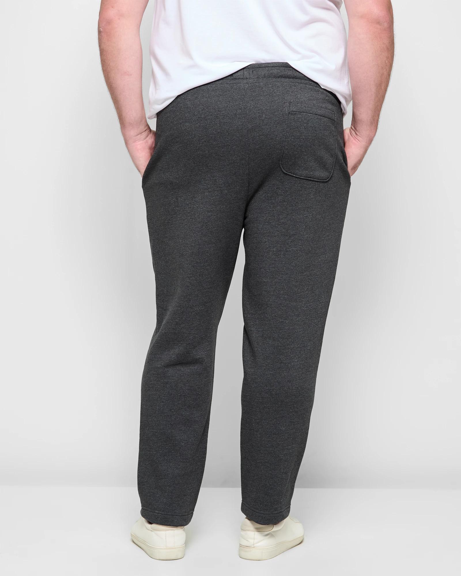 4 Target Plus Size Non-cuffed Trackpants CHARCOAL, 4 of 5