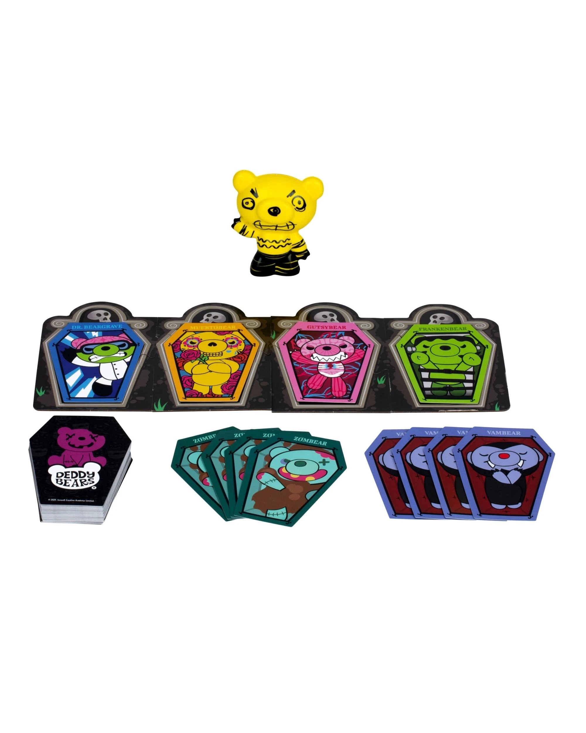 5 Deddy Bears Tomb Lock Card Game, 5 of 10