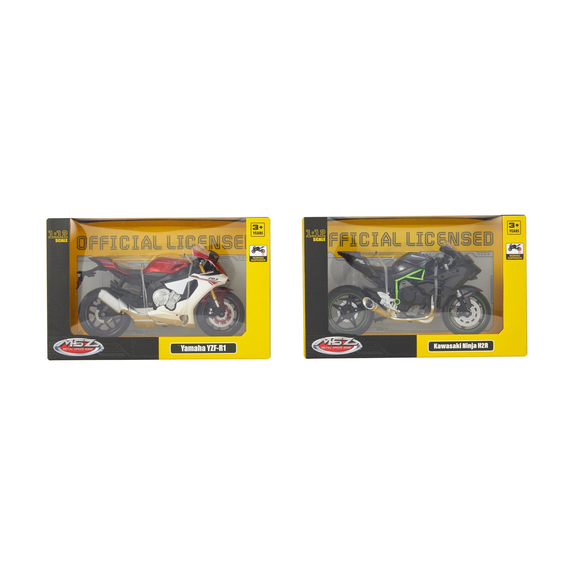 1 1:12 Scale Metal Speed Zone (MSZ) Diecast Metal Scale Motorbike - Assorted, 1 of 8