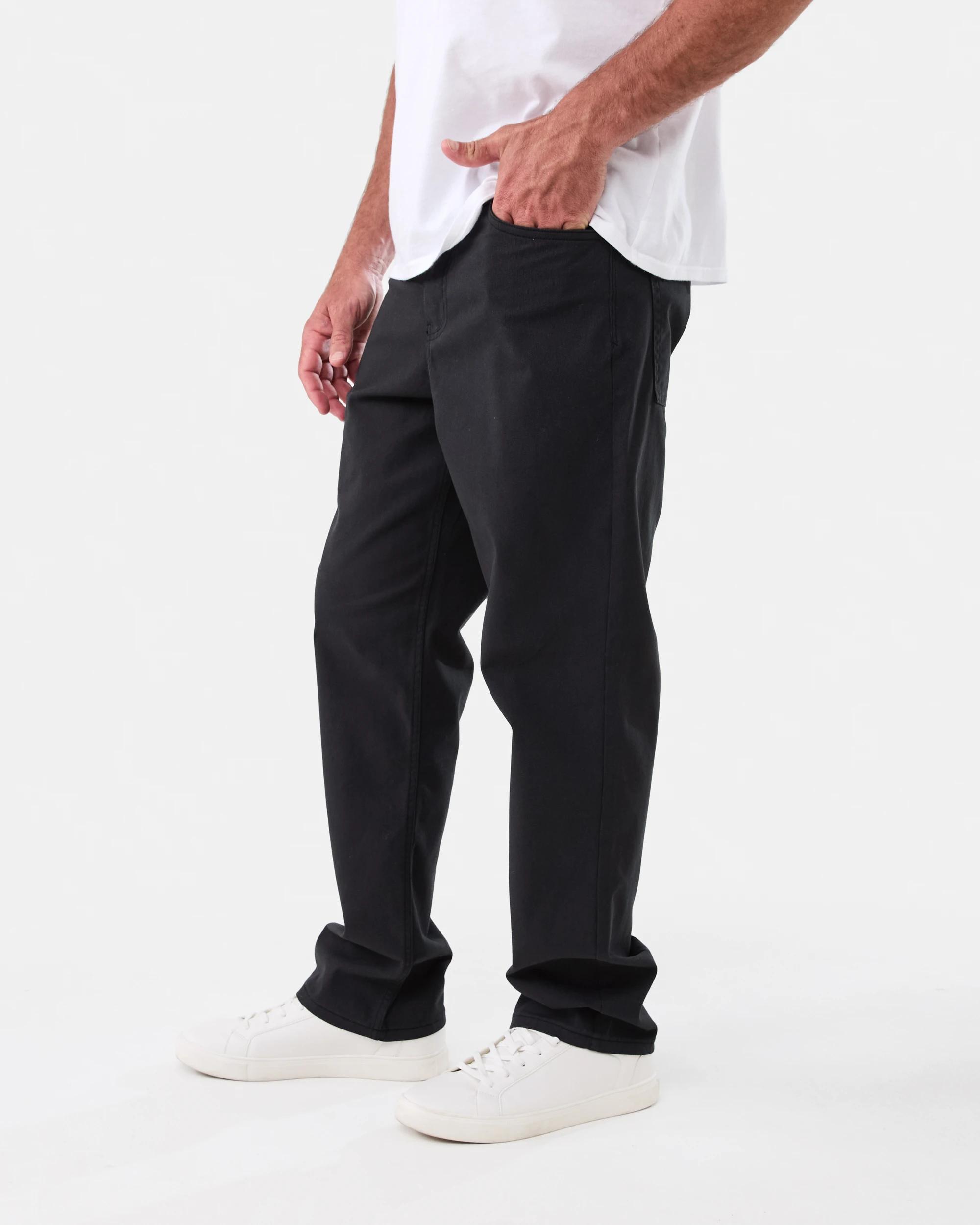 2 Straight Textured Jeans BLACK, 2 of 6