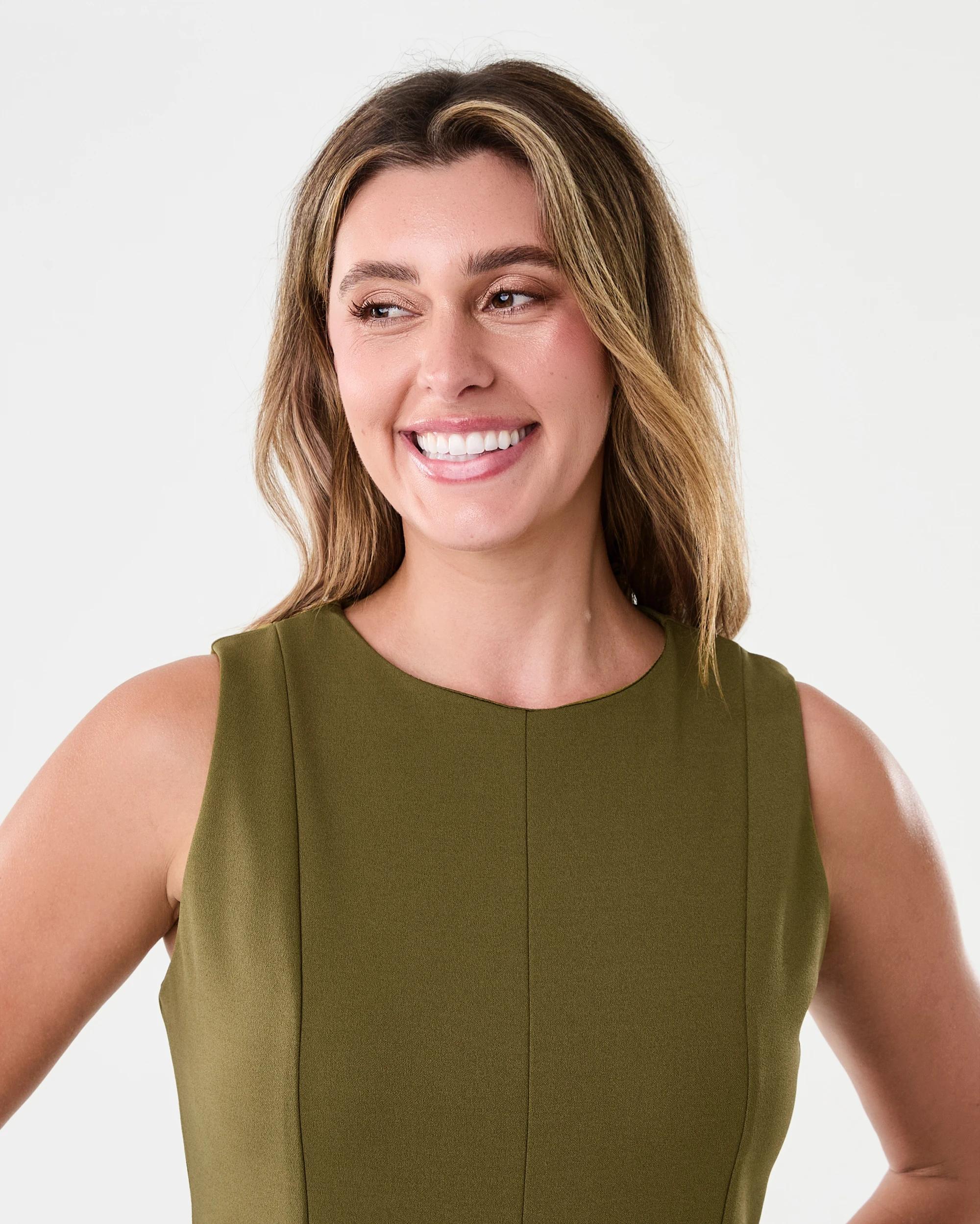 4 Sleeveless Flare Mini Dress Charte Grn, 4 of 9