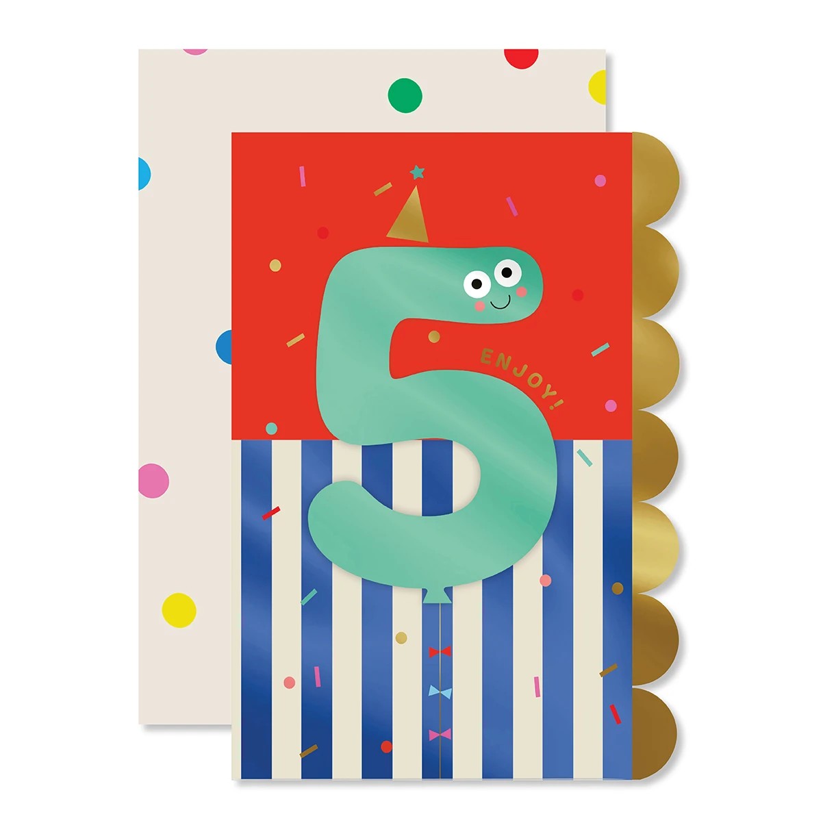1 Hallmark 5th Birthday Card - Balloon, 1 of 3