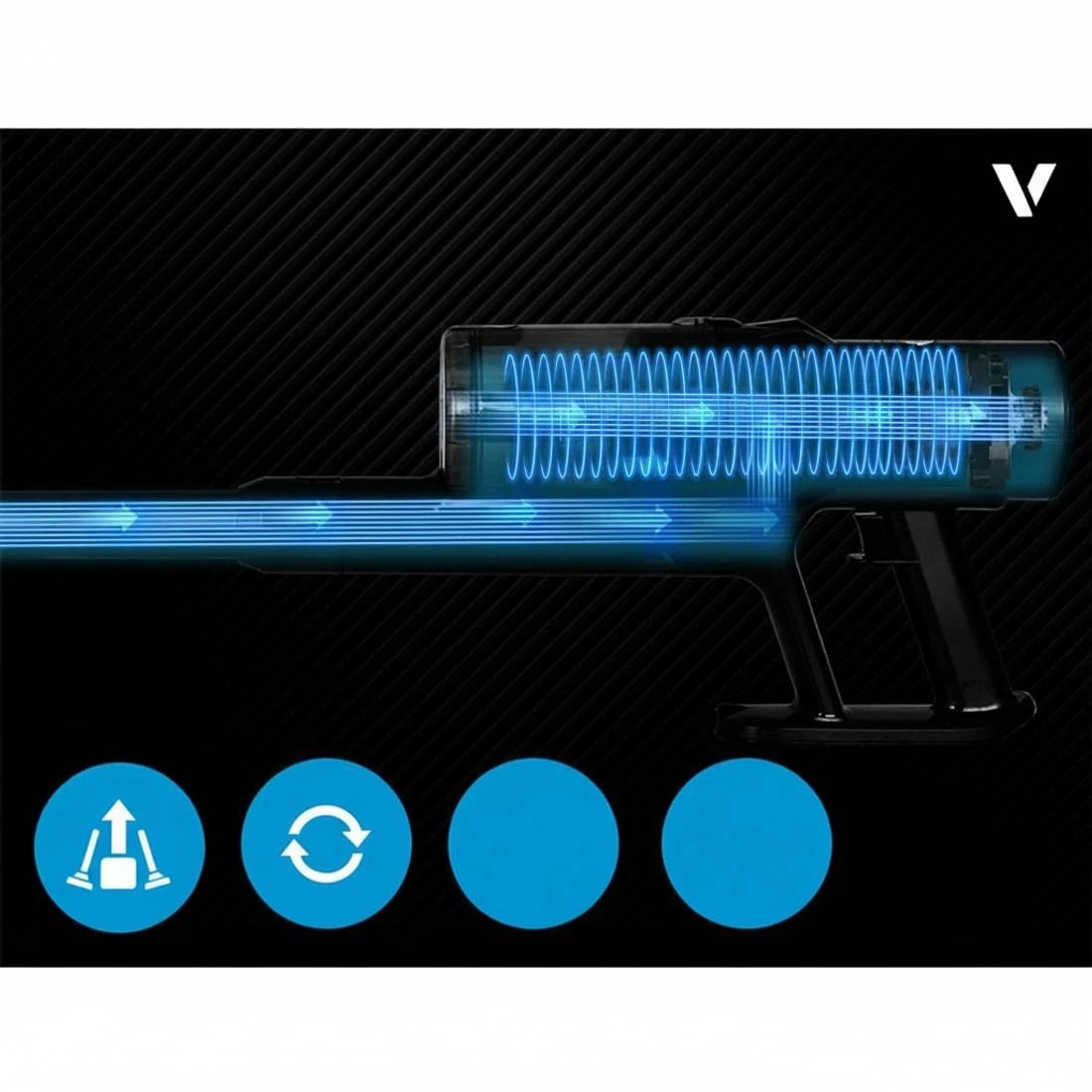 6 Devanti Stick Vacuum Cleaner Brushless Cordless 350W - Grey, 6 of 7