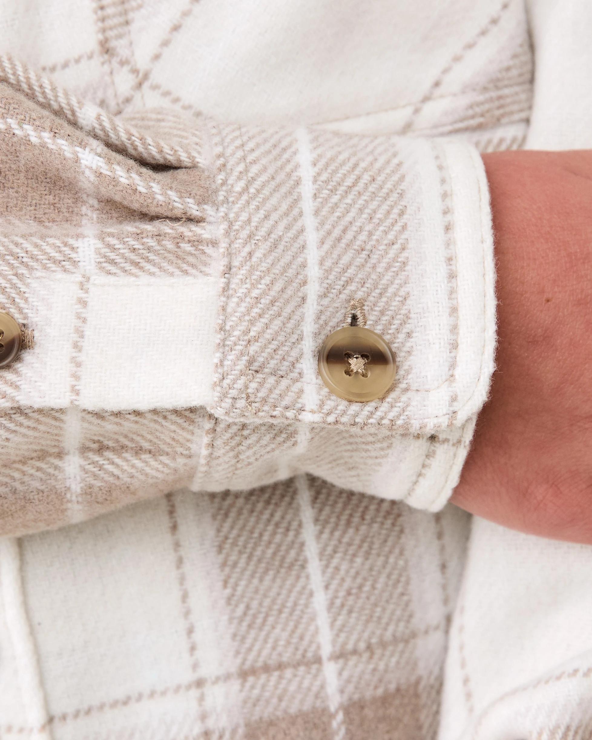 7 Melton Shirt Bge Check, 7 of 8