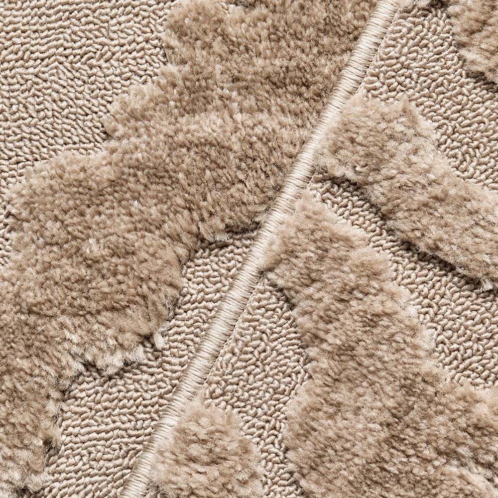 7 Common Ground Rugs Sanctuary Nyla 290x200cm - Large Power Loomed Floor Rug - Beige, 7 of 7