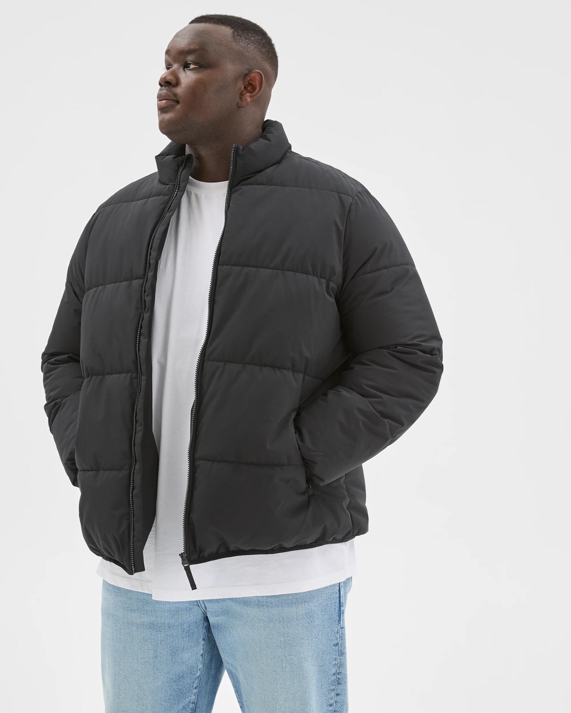 3 Target Man Plus Plus Size Core Puffer Jacket BLACK, 3 of 10