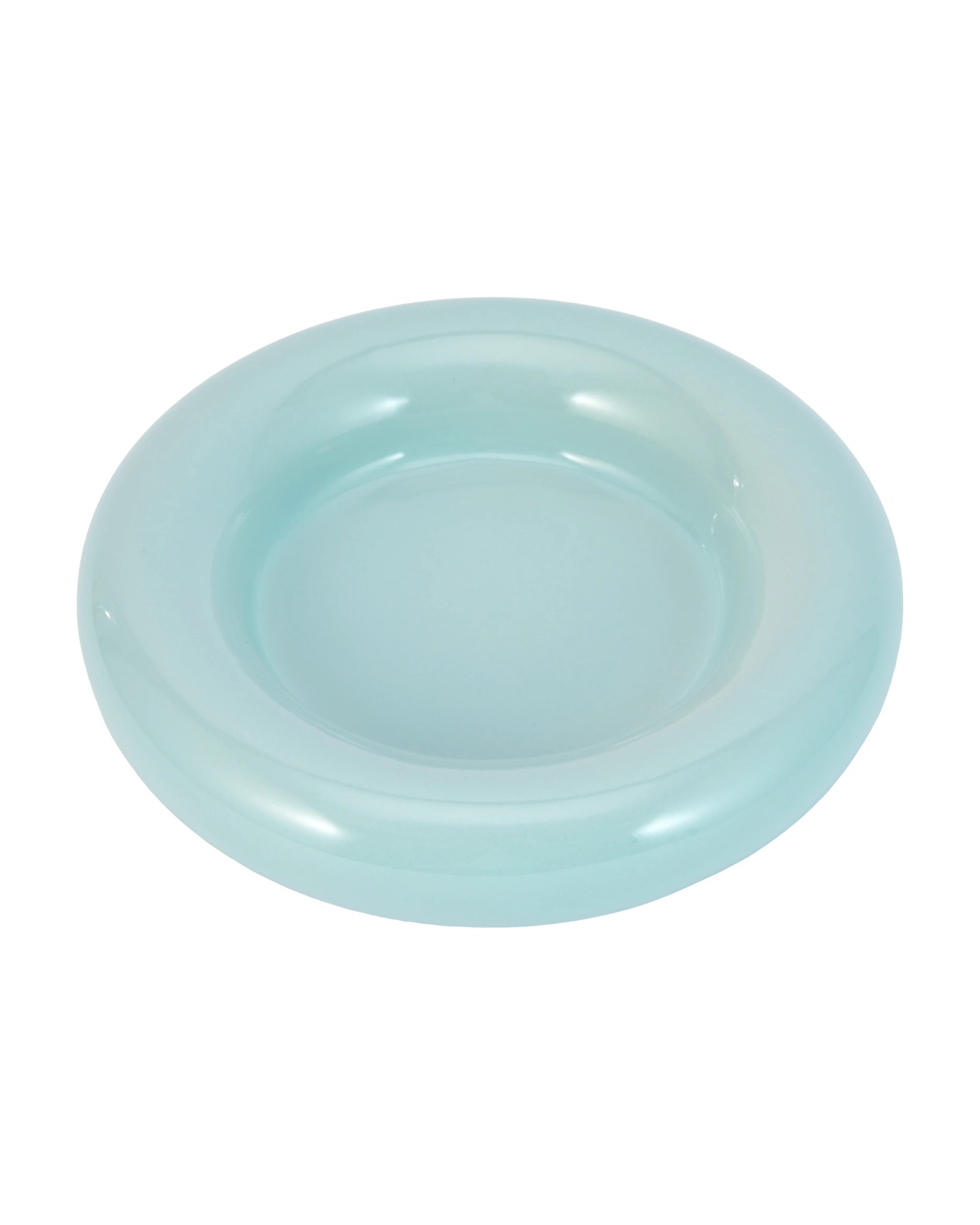 1 Rounded Edge Seafoam Decor Bowl, 1 of 5
