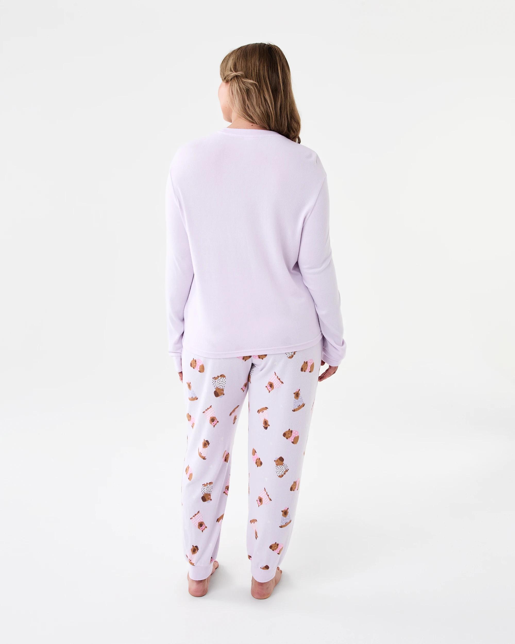 3 Long Sleeve Super Soft Pyjama Set Capyjamas, 3 of 8