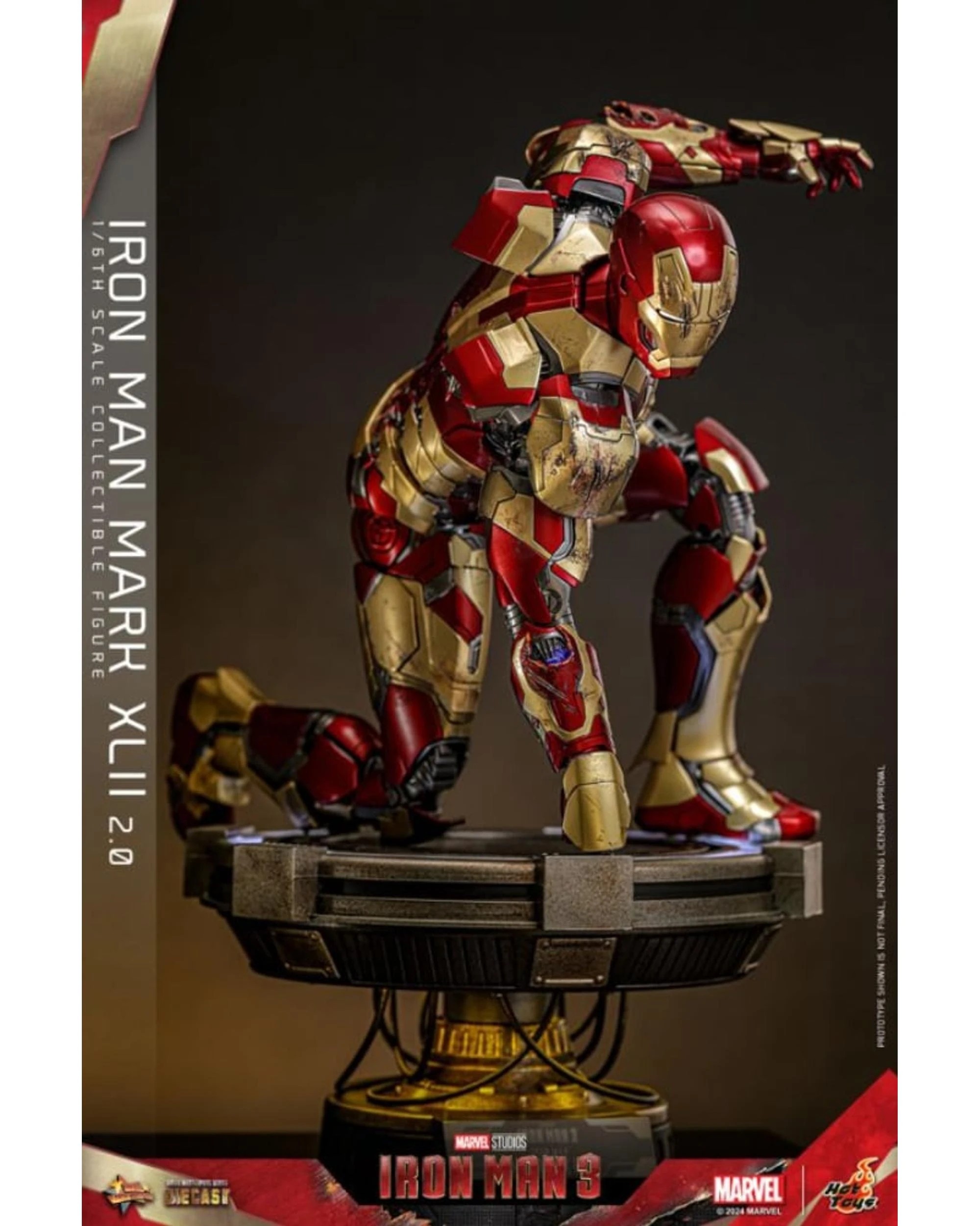 7 Hot Toys Iron Man 3: Iron Man Mk 42 - 2.0 -  1:6 Scale Collectible Action Figure, 7 of 8