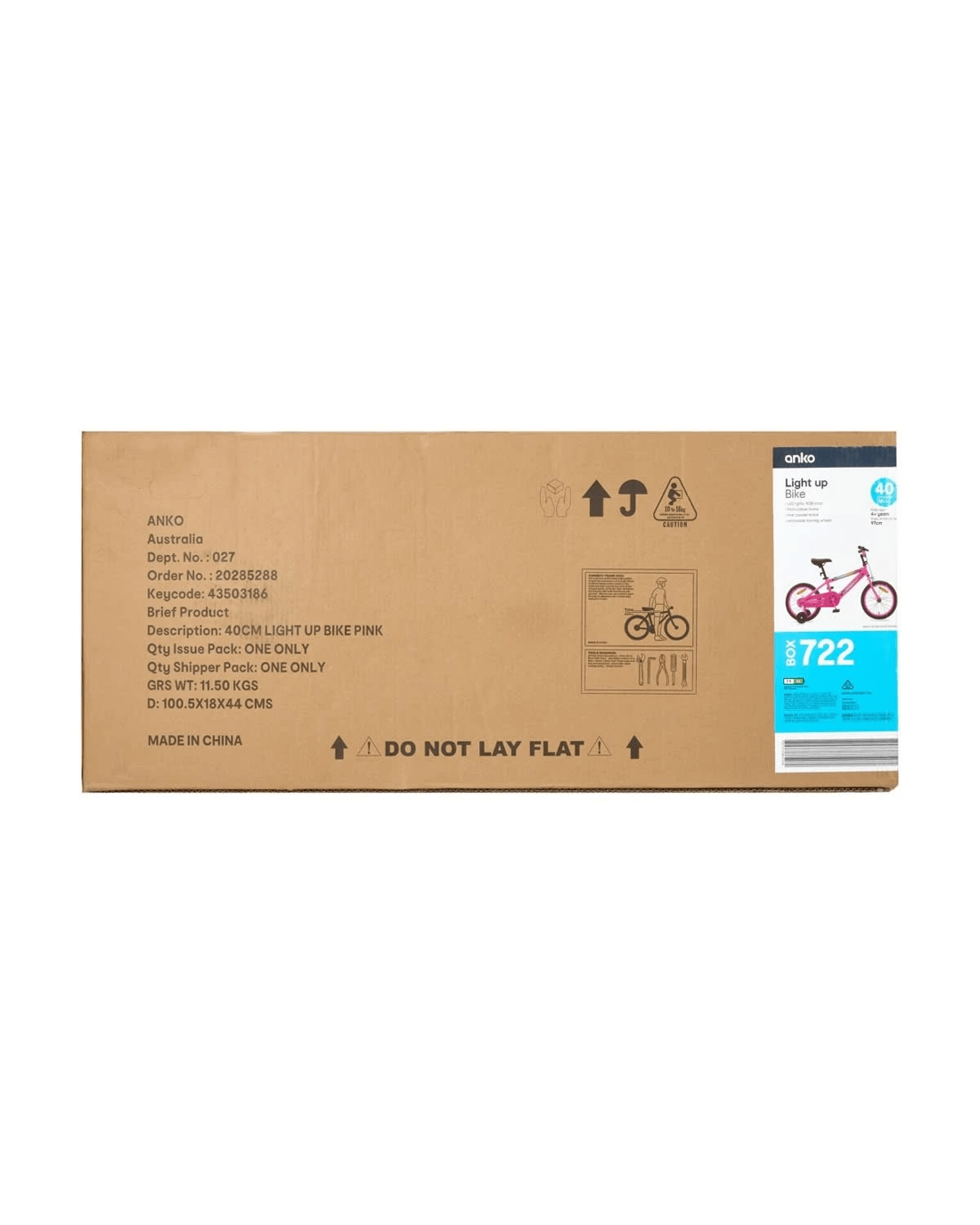 9 40cm Light Up Bike - Pink, 9 of 9