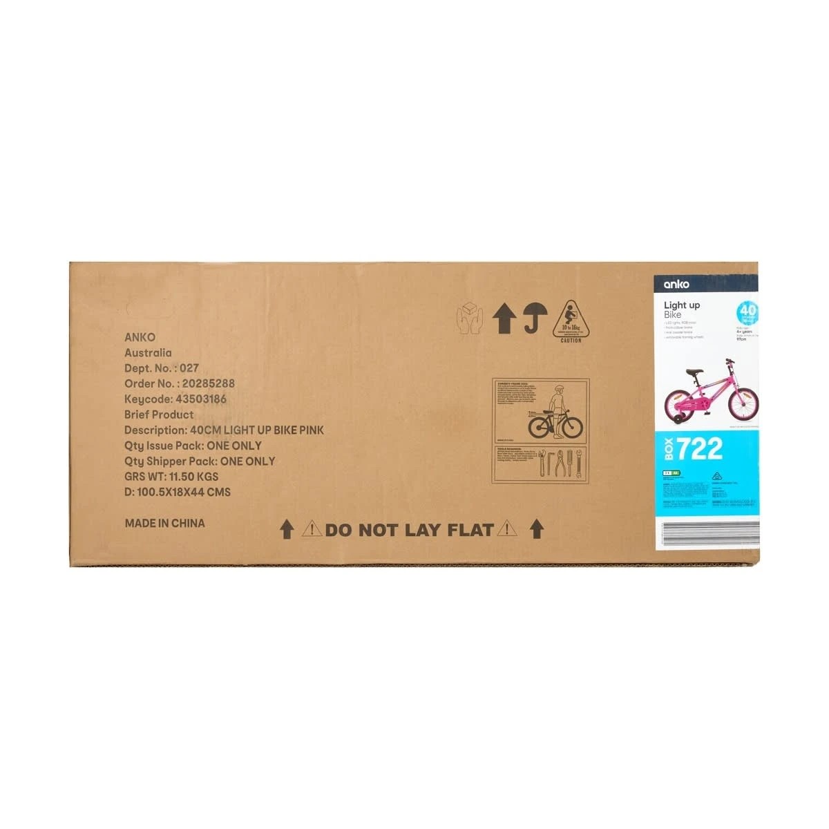 9 40cm Light Up Bike - Pink, 9 of 9