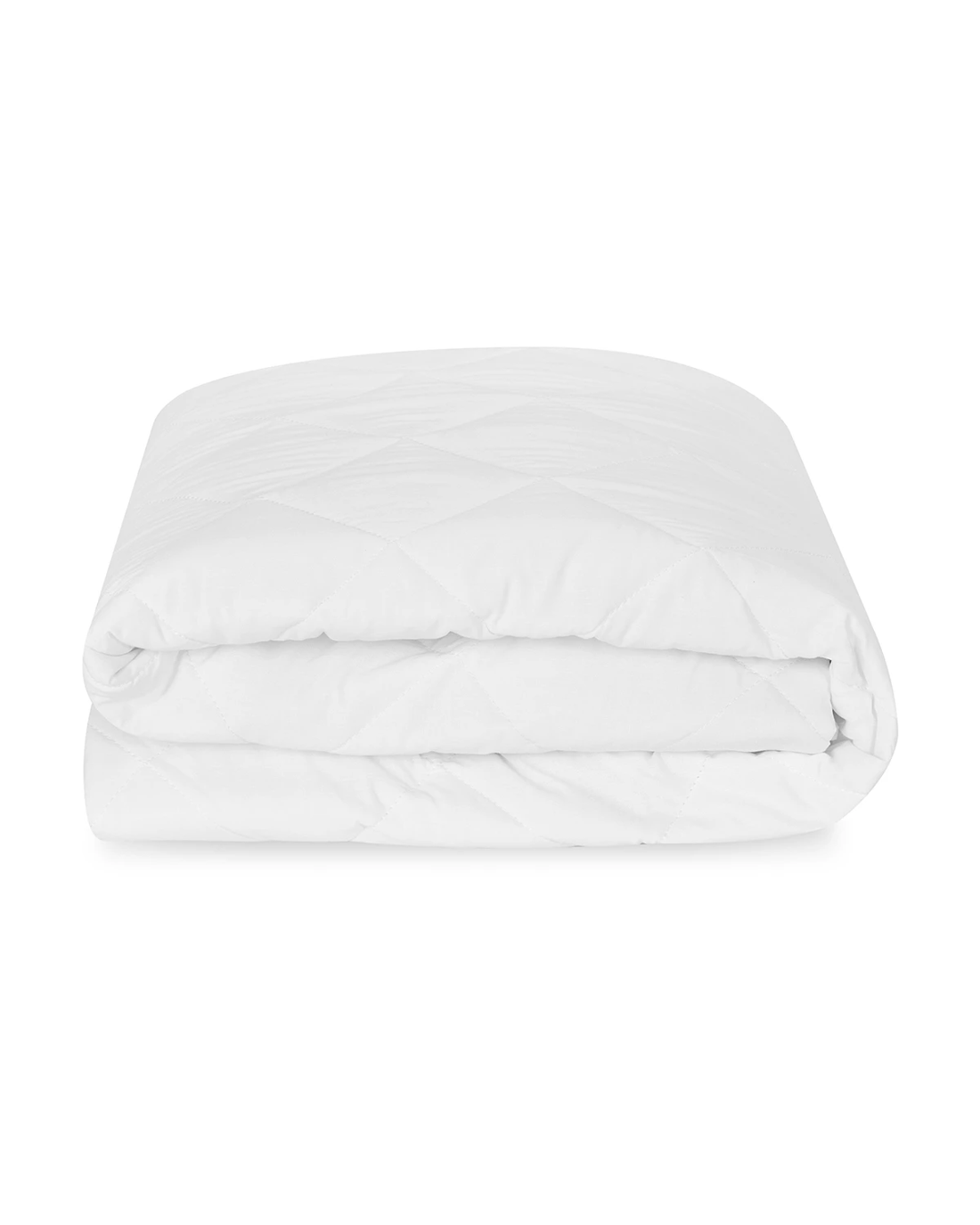 2 Cotton Top Fitted Mattress Protector - Queen Bed, White, 2 of 4