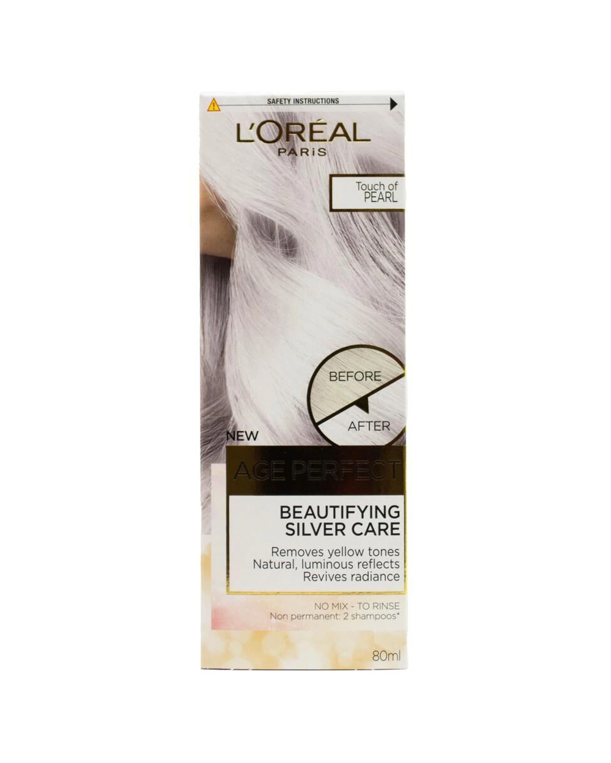 2 Loreal 80ml Age Perfect Hair Colour Touch Of Pearl 6PK Semi Permanent Toner - Multi, 2 of 5
