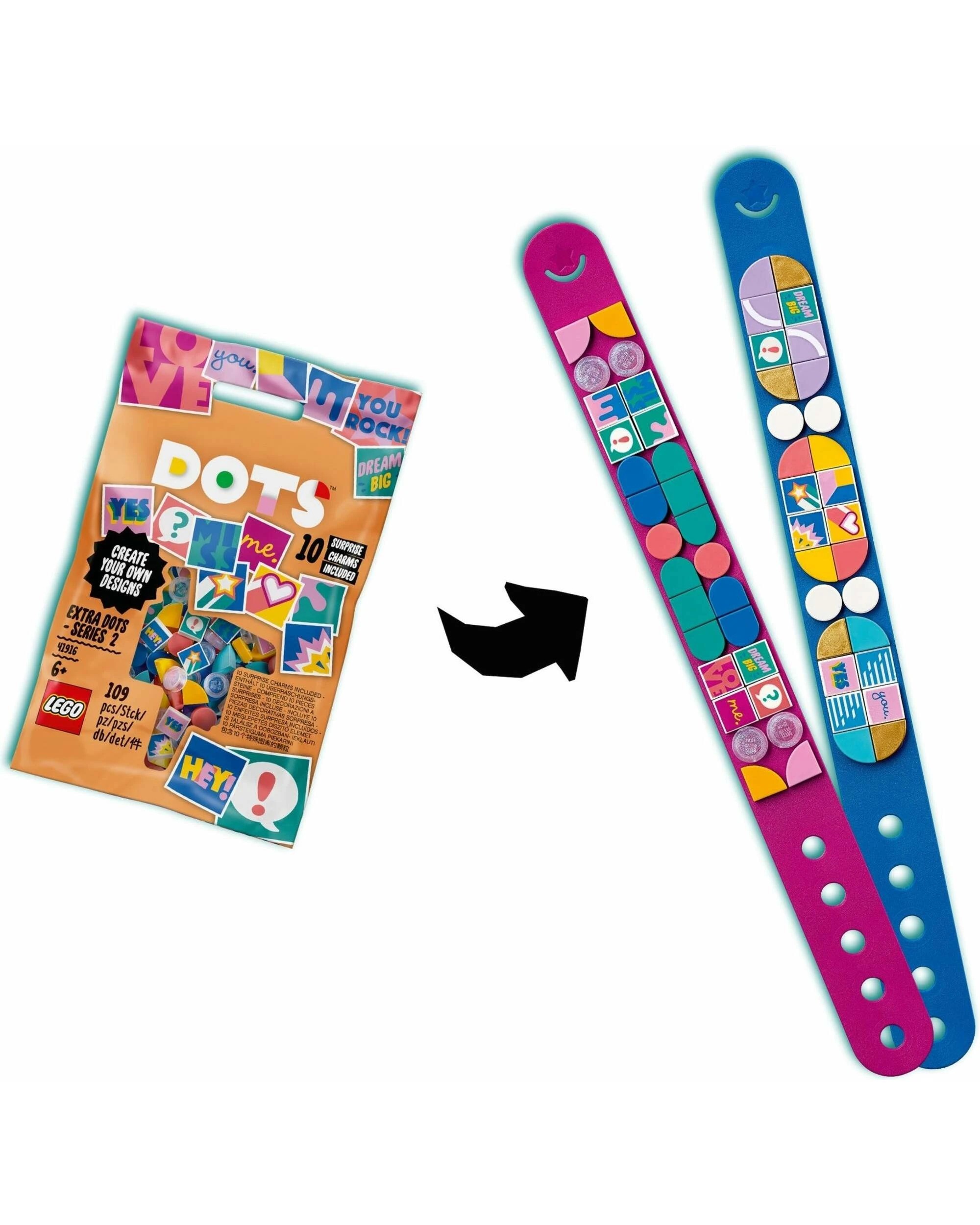 2 LEGO 41916 Extra DOTS - Series 2 - Tiles for Arts & Crafts, 2 of 4