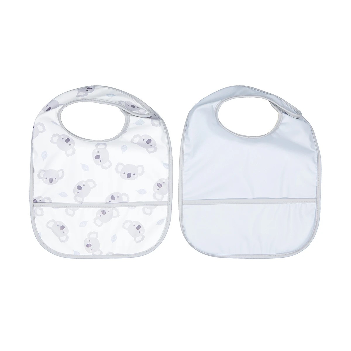 1 2 Pack Food Catching Bibs - Koala, 1 of 5